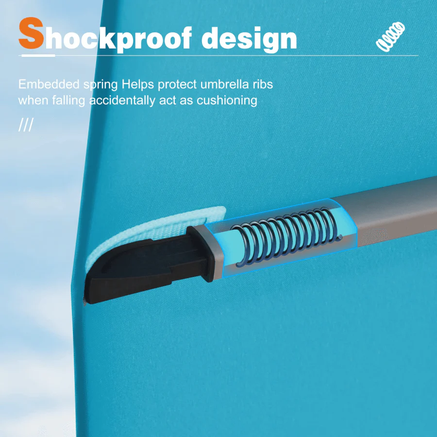 PURPLE LEAF Large Rectangular Porch Umbrella Outside Cantilever Patio Yard Umbrella - Image 26