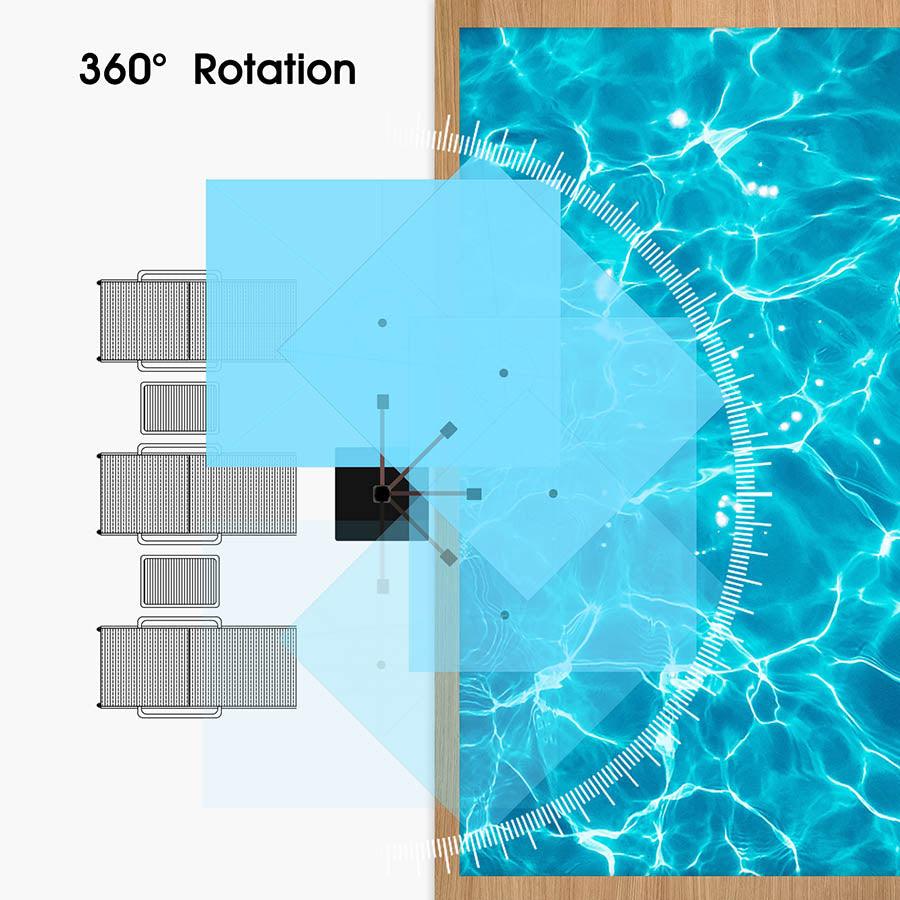 PURPLE LEAF Large Rectangular Porch Umbrella Outside Cantilever Patio Yard Umbrella - Image 90