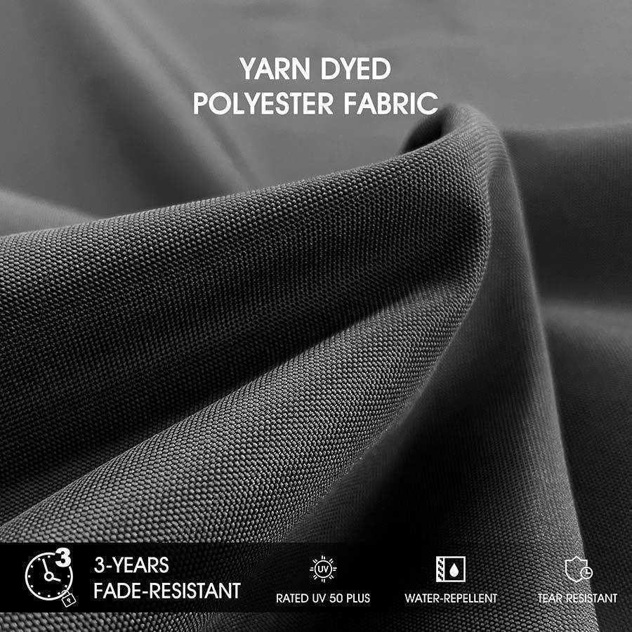 PURPLE LEAF Solar Powered Umbrella LED Rectangular Patio Umbrella with Lights - Image 129