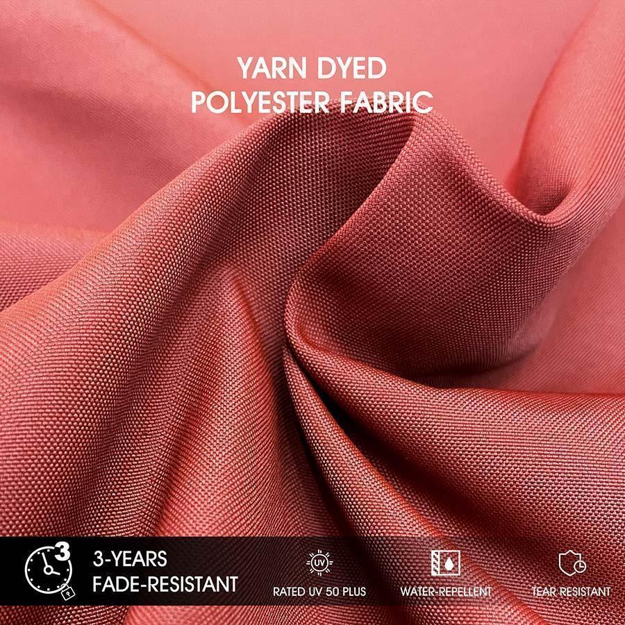 PURPLE LEAF Solar Powered Umbrella LED Rectangular Patio Umbrella with Lights - Image 132