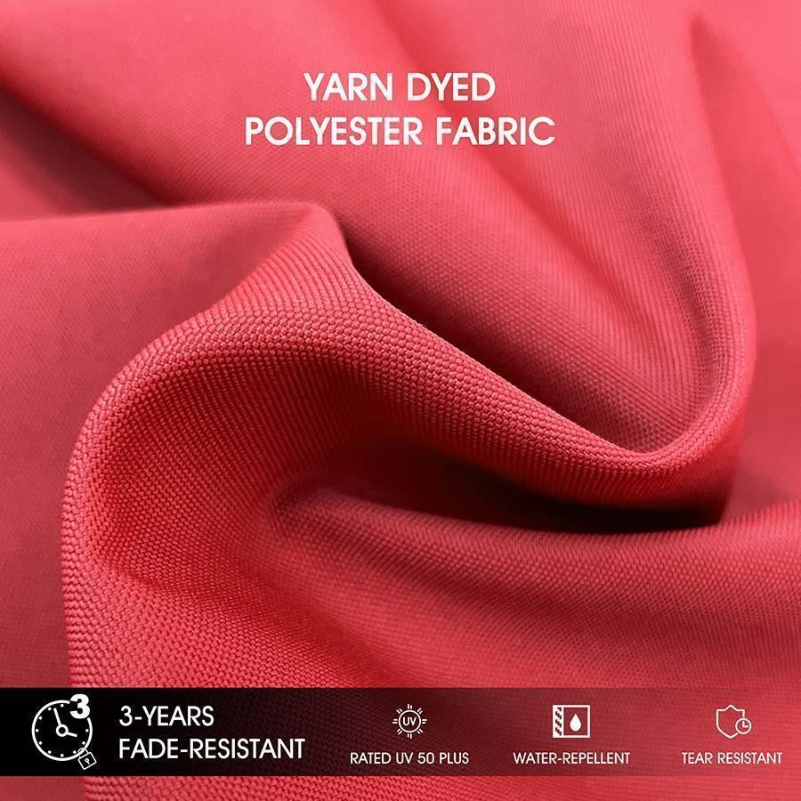 PURPLE LEAF Solar Powered Umbrella LED Rectangular Patio Umbrella with Lights - Image 133