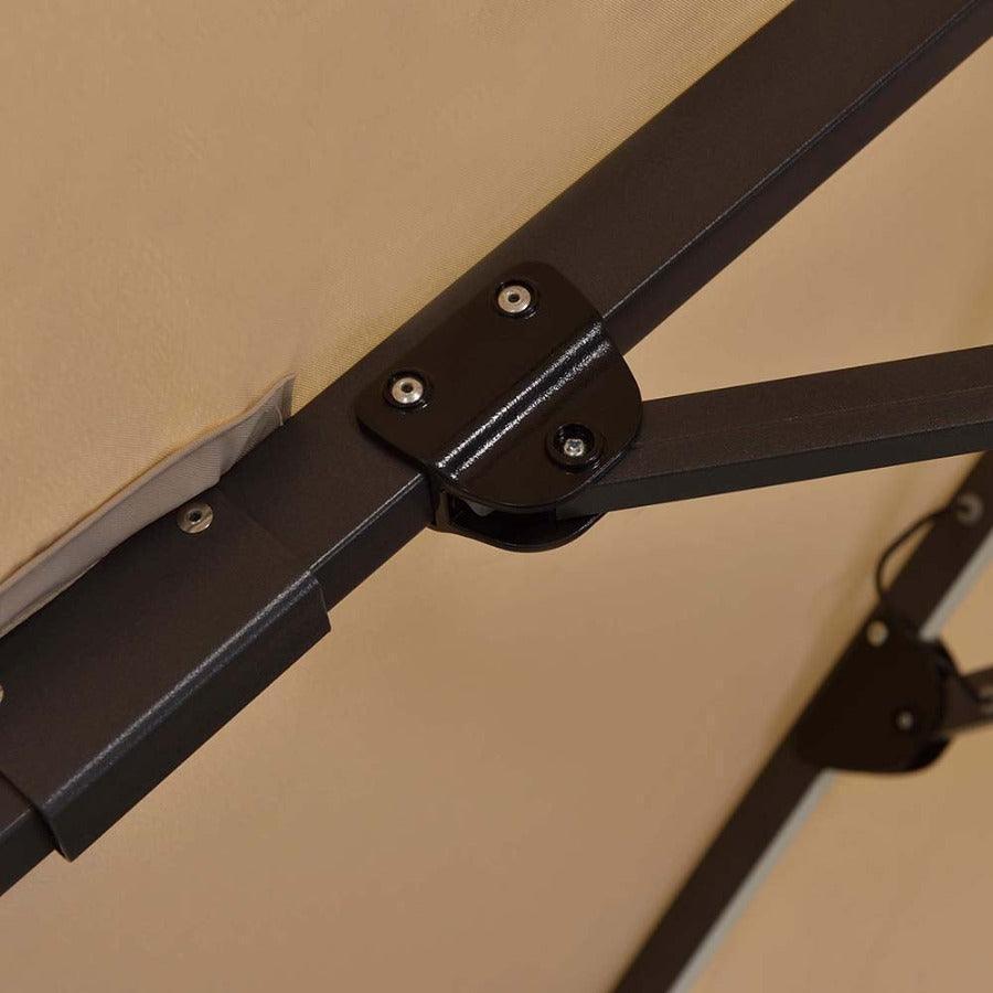 PURPLE LEAF 10ft Cantilever Patio Umbrella with LED Lights, 360° Swivel and Tilt - Image 12