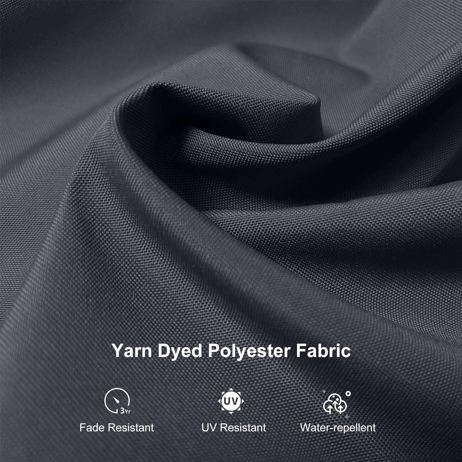 PURPLE LEAF 10ft Cantilever Patio Umbrella with LED Lights, 360° Swivel and Tilt - Image 121