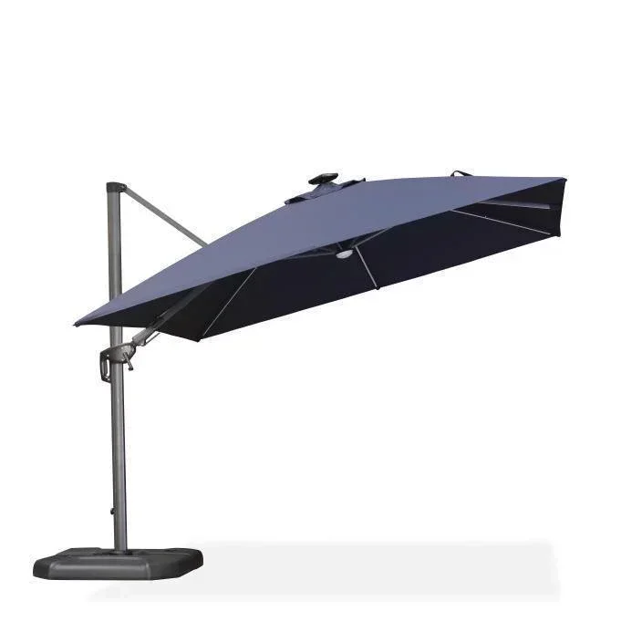 PURPLE LEAF 10ft Cantilever Patio Umbrella with LED Lights, 360° Swivel and Tilt - Image 154
