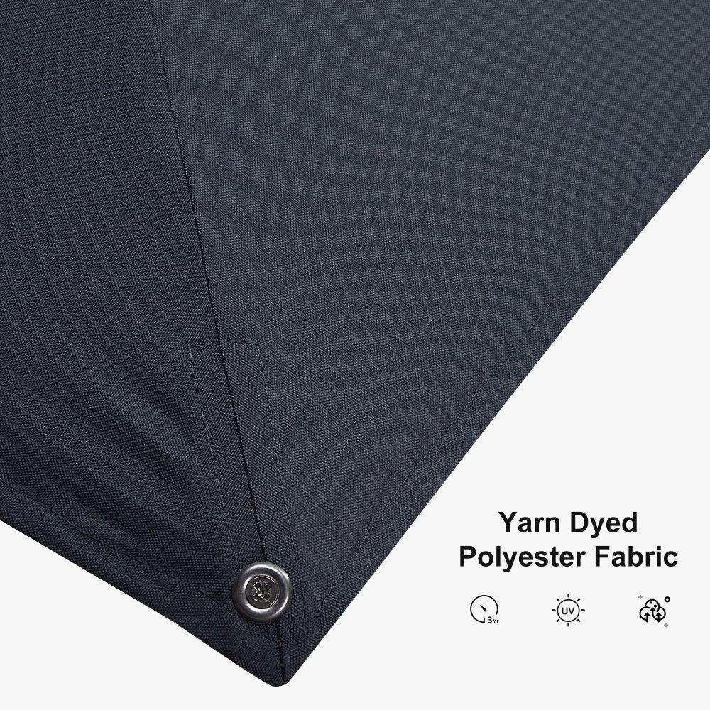 PURPLE LEAF 10ft Cantilever Patio Umbrella with LED Lights, 360° Swivel and Tilt - Image 176