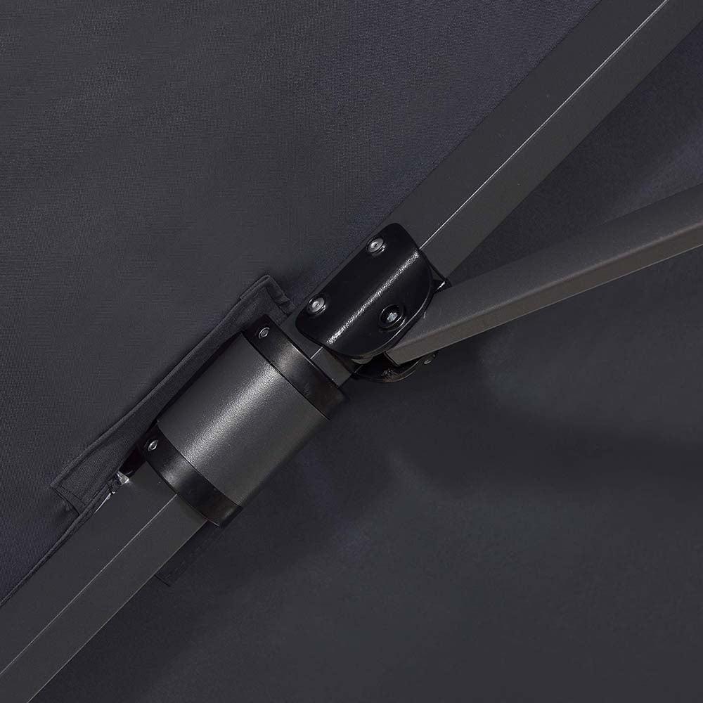 PURPLE LEAF 10ft Cantilever Patio Umbrella with LED Lights, 360° Swivel and Tilt - Image 21