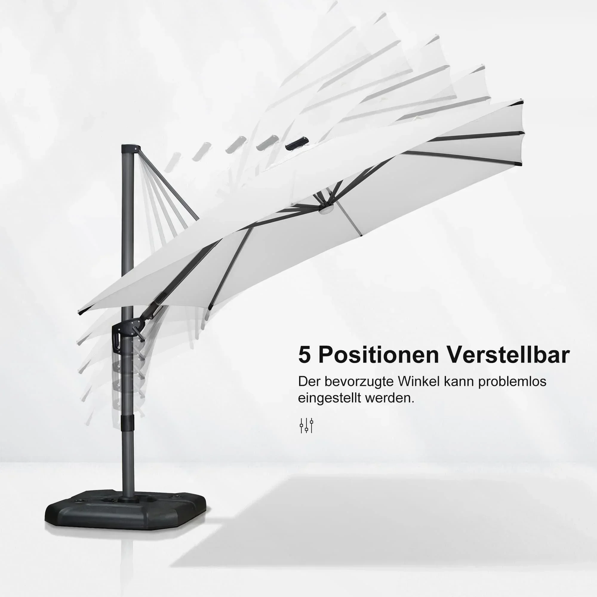 PURPLE LEAF 10ft Cantilever Patio Umbrella with LED Lights, 360° Swivel and Tilt - Image 204