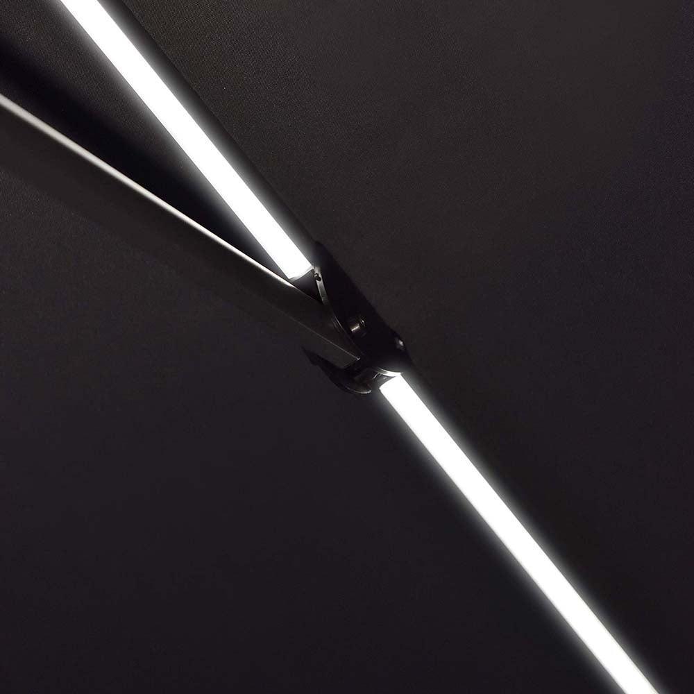 PURPLE LEAF 10ft Cantilever Patio Umbrella with LED Lights, 360° Swivel and Tilt - Image 22