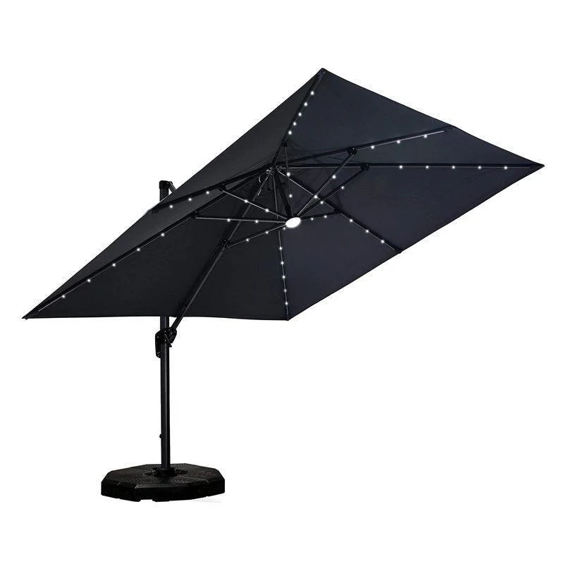 PURPLE LEAF 10ft Cantilever Patio Umbrella with LED Lights, 360° Swivel and Tilt - Image 80
