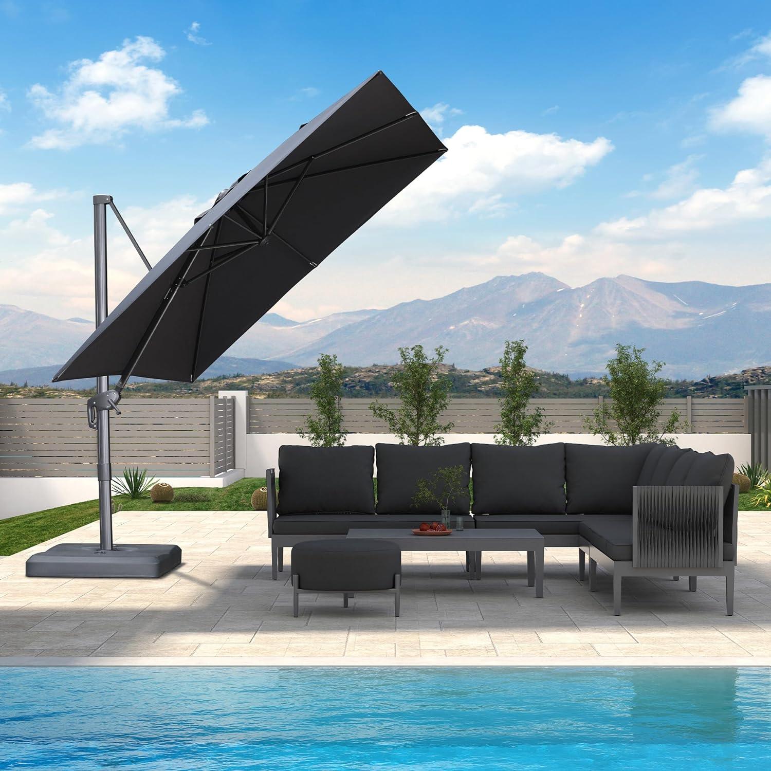 PURPLE LEAF UV Resistant Affordable Patio Outdoor Umbrella with Recycled Fabric - Image 20