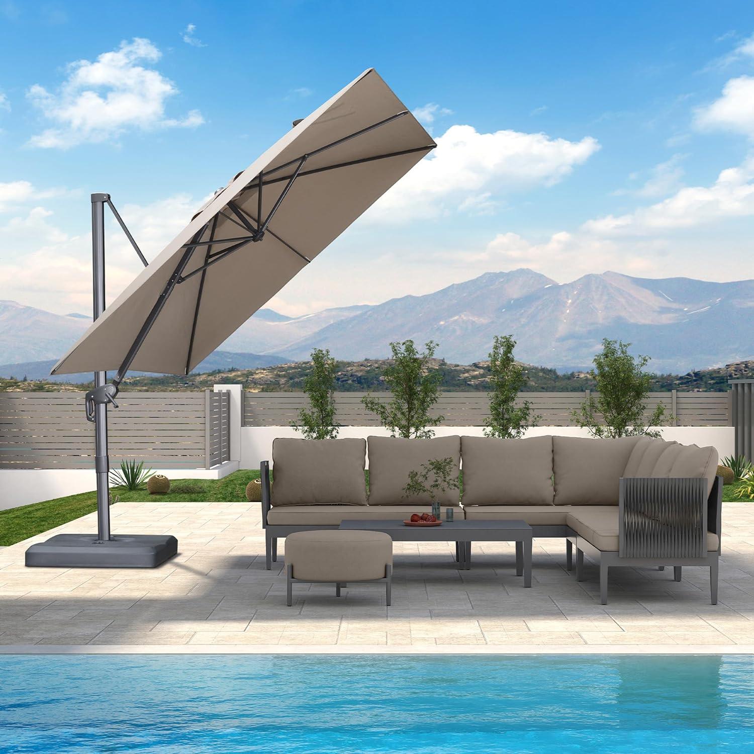 PURPLE LEAF UV Resistant Affordable Patio Outdoor Umbrella with Recycled Fabric - Image 21