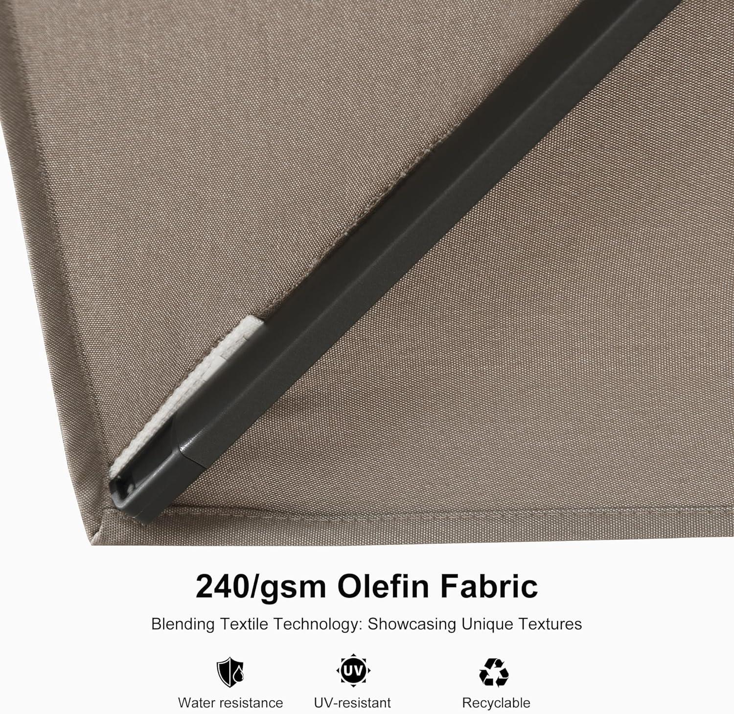 PURPLE LEAF UV Resistant Affordable Patio Outdoor Umbrella with Recycled Fabric - Image 34