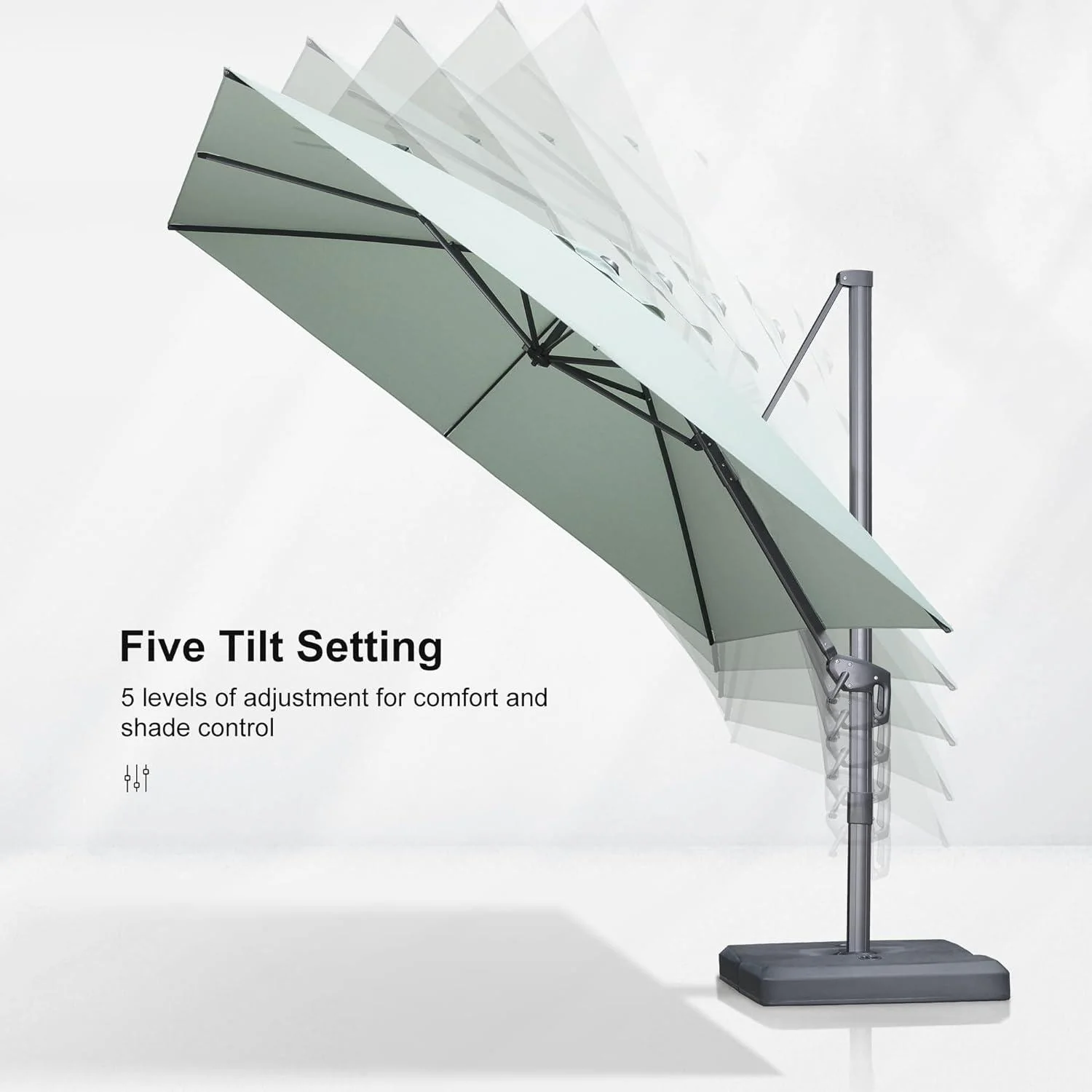 PURPLE LEAF UV Resistant Affordable Patio Outdoor Umbrella with Recycled Fabric - Image 37