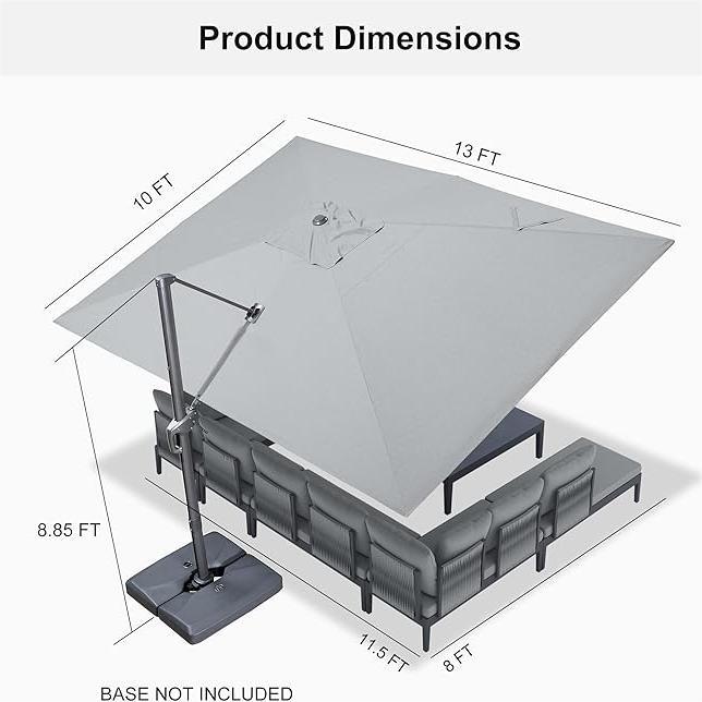 PURPLE LEAF UV Resistant Affordable Patio Outdoor Umbrella with Recycled Fabric - Image 61