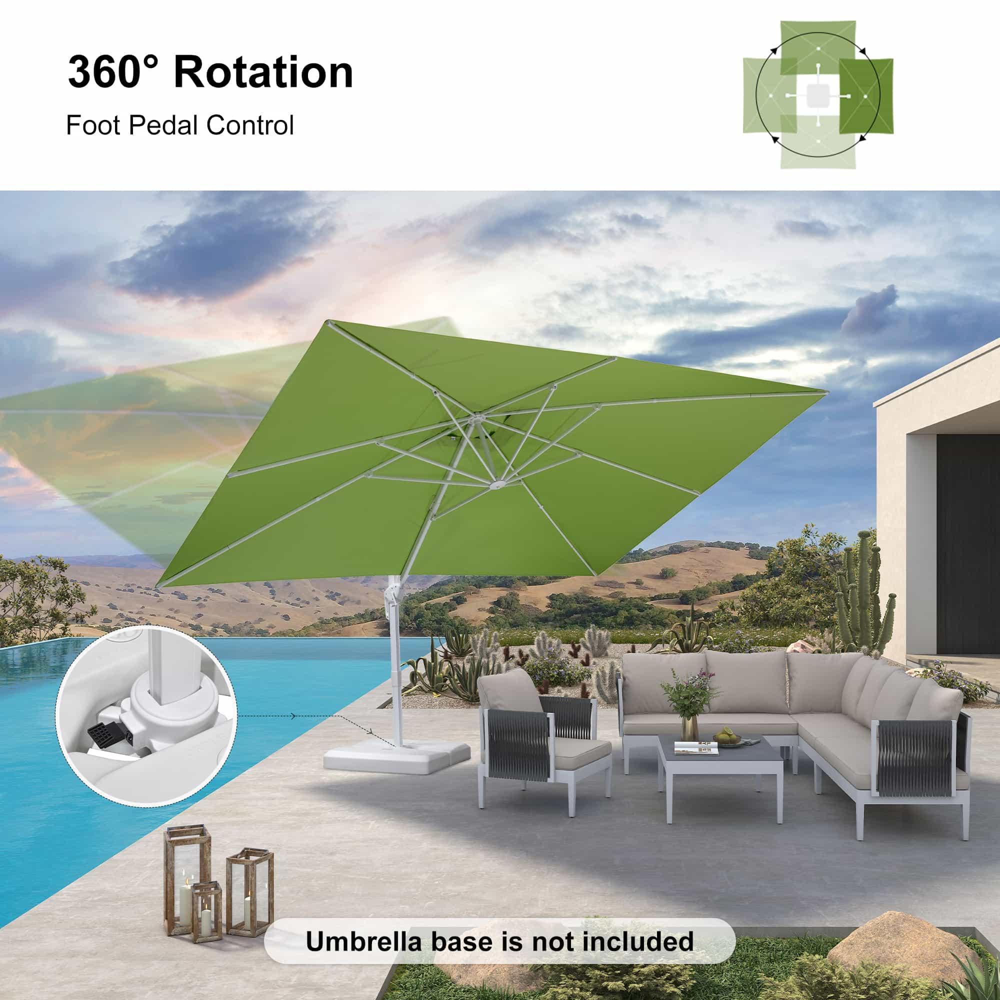 PURPLE LEAF White Outdoor Patio Umbrella Economical Large Patio Umbrellas - Image 86