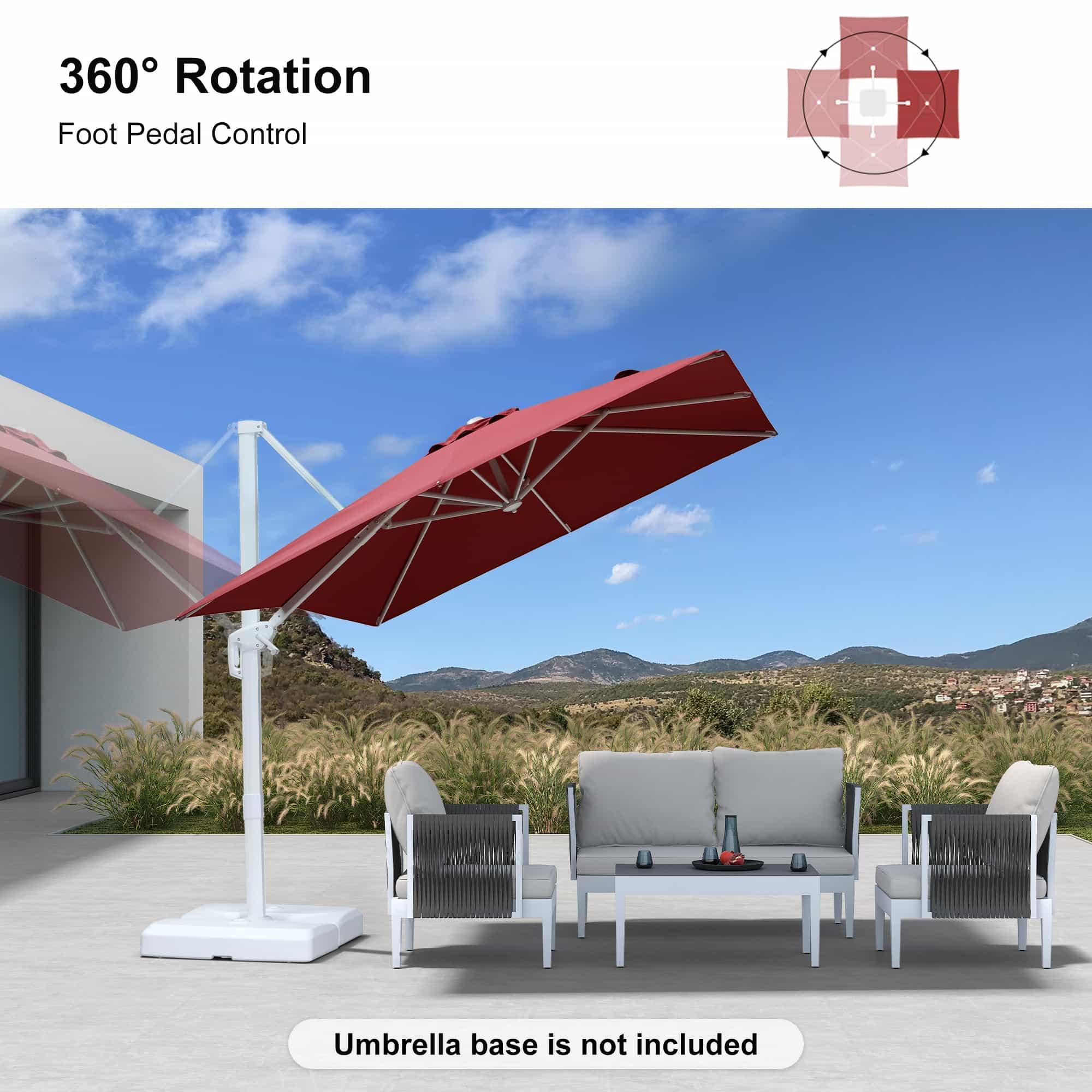 PURPLE LEAF White Outdoor Patio Umbrella Economical Large Patio Umbrellas - Image 88