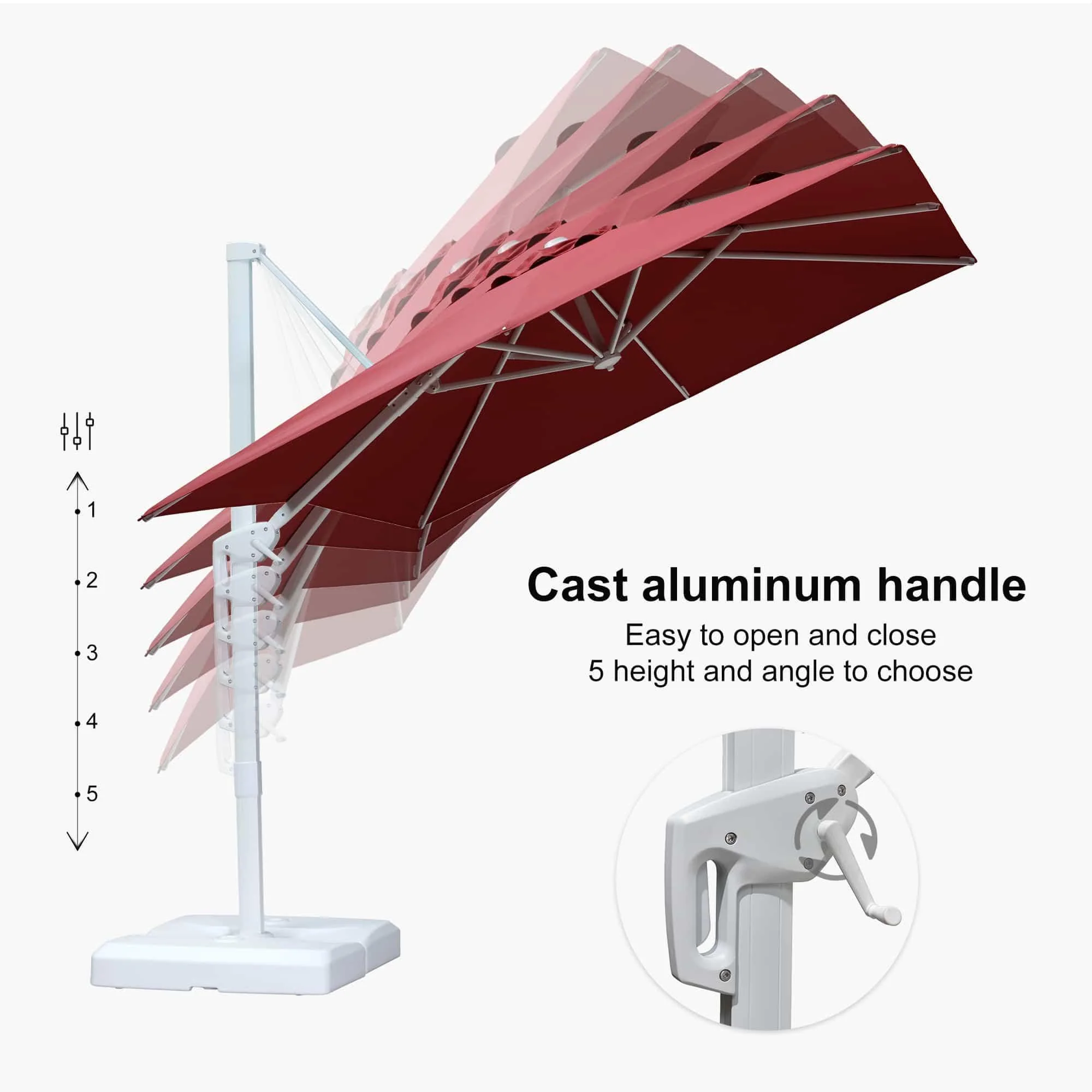 PURPLE LEAF White Outdoor Patio Umbrella Economical Large Patio Umbrellas - Image 90