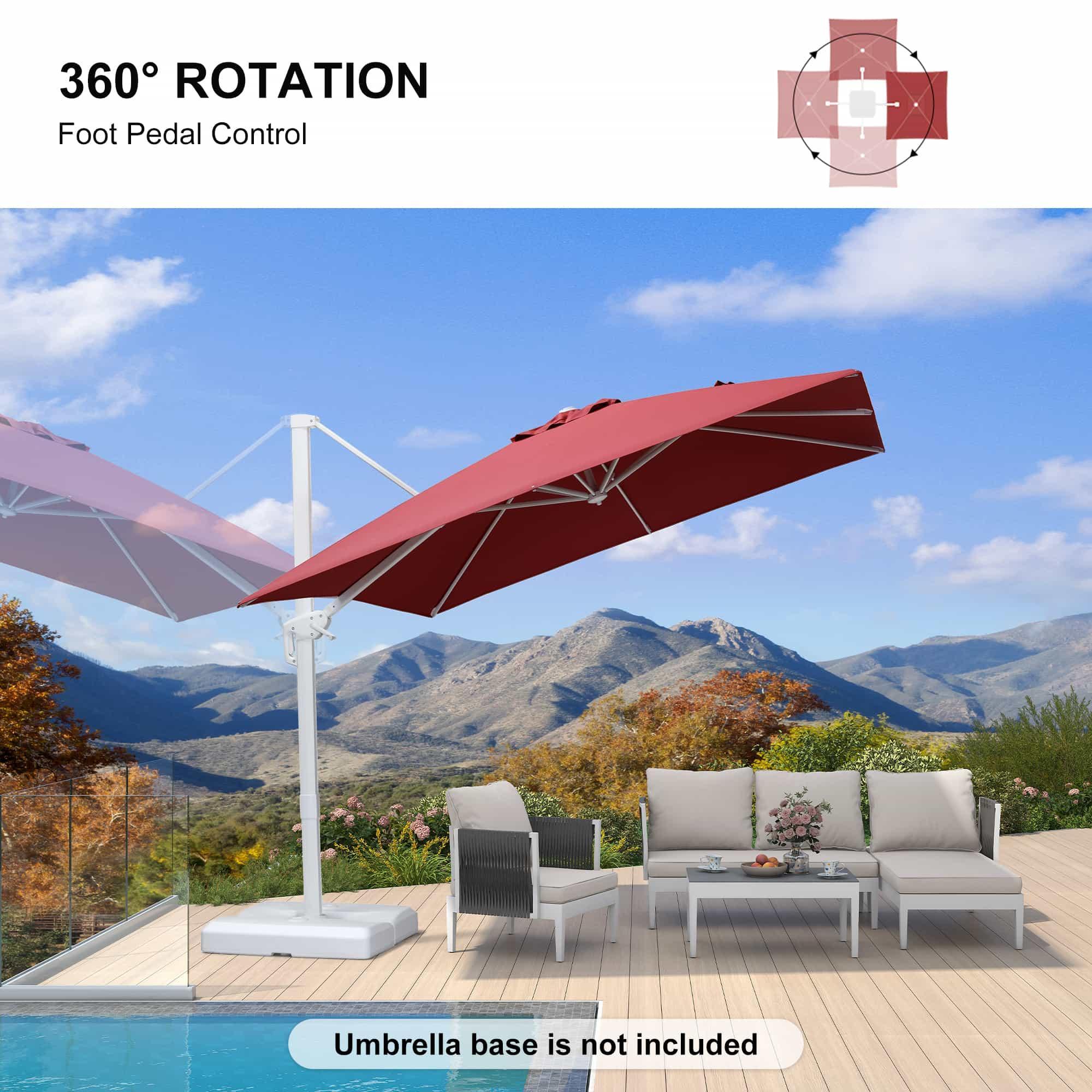 PURPLE LEAF White Outdoor Patio Umbrella Economical Large Patio Umbrellas - Image 92