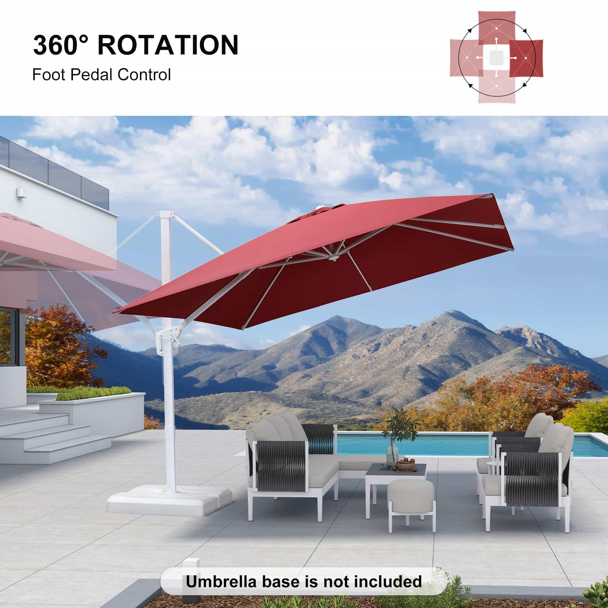 PURPLE LEAF White Outdoor Patio Umbrella Economical Large Patio Umbrellas - Image 94