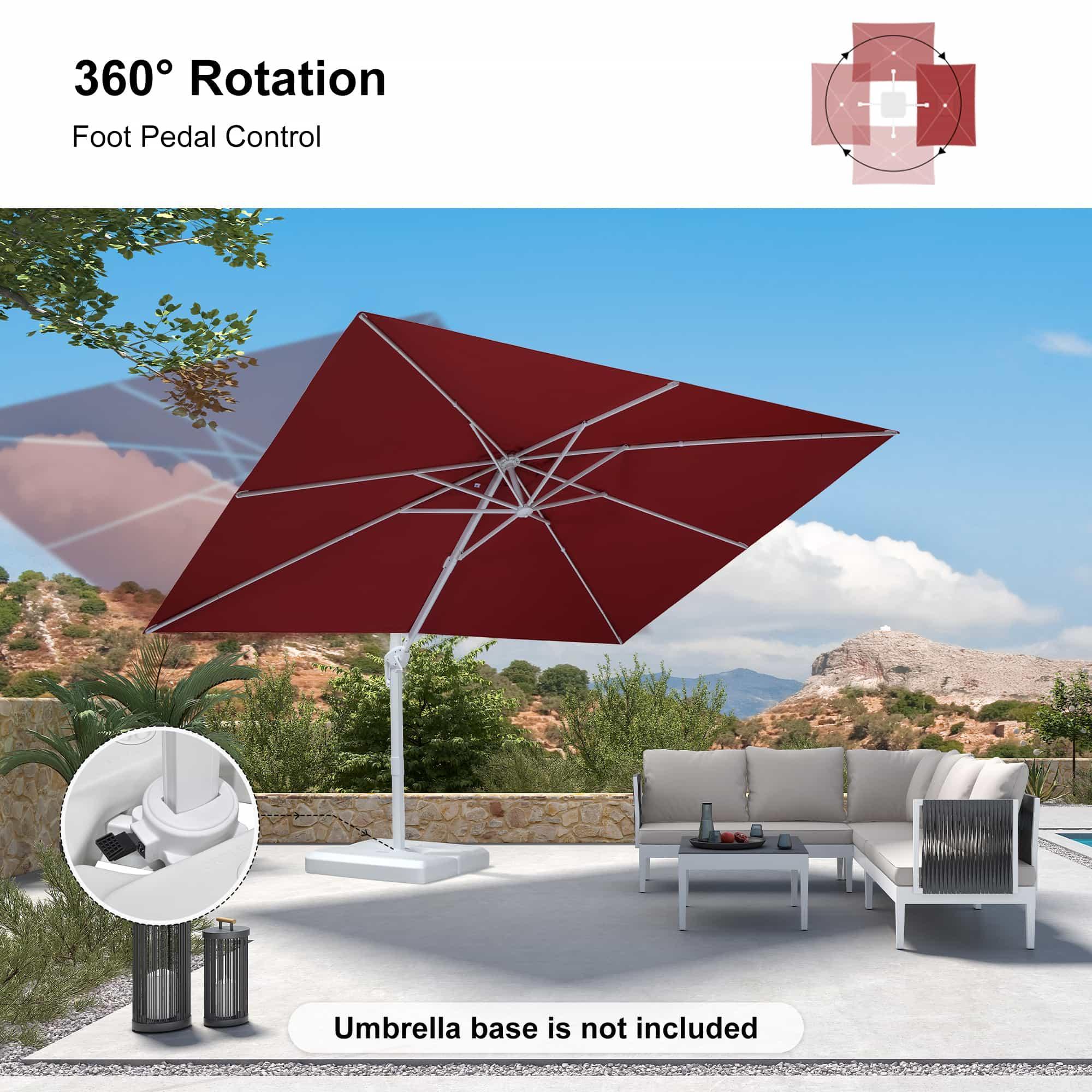 PURPLE LEAF White Outdoor Patio Umbrella Economical Large Patio Umbrellas - Image 98