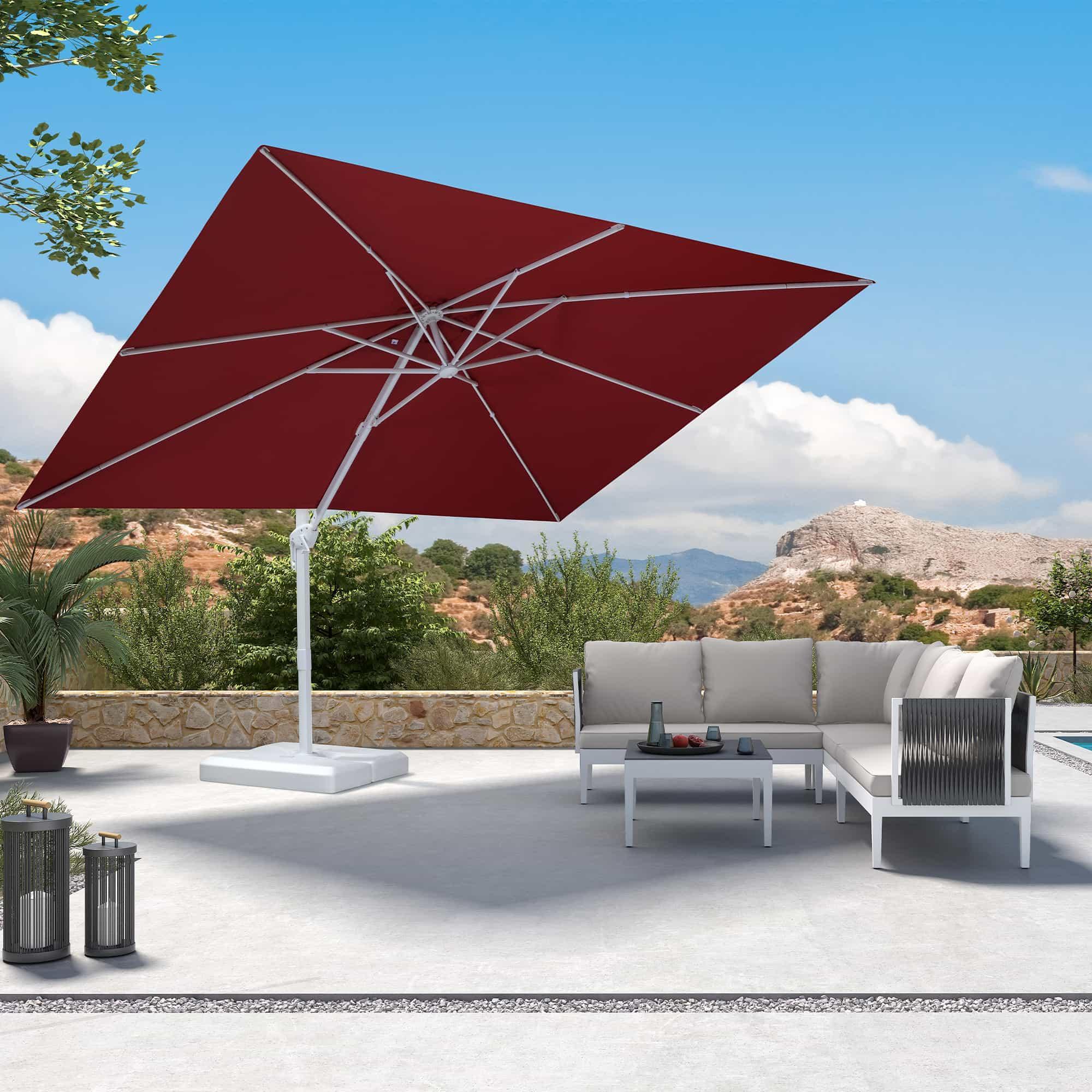PURPLE LEAF White Outdoor Patio Umbrella Economical Large Patio Umbrellas - Image 99