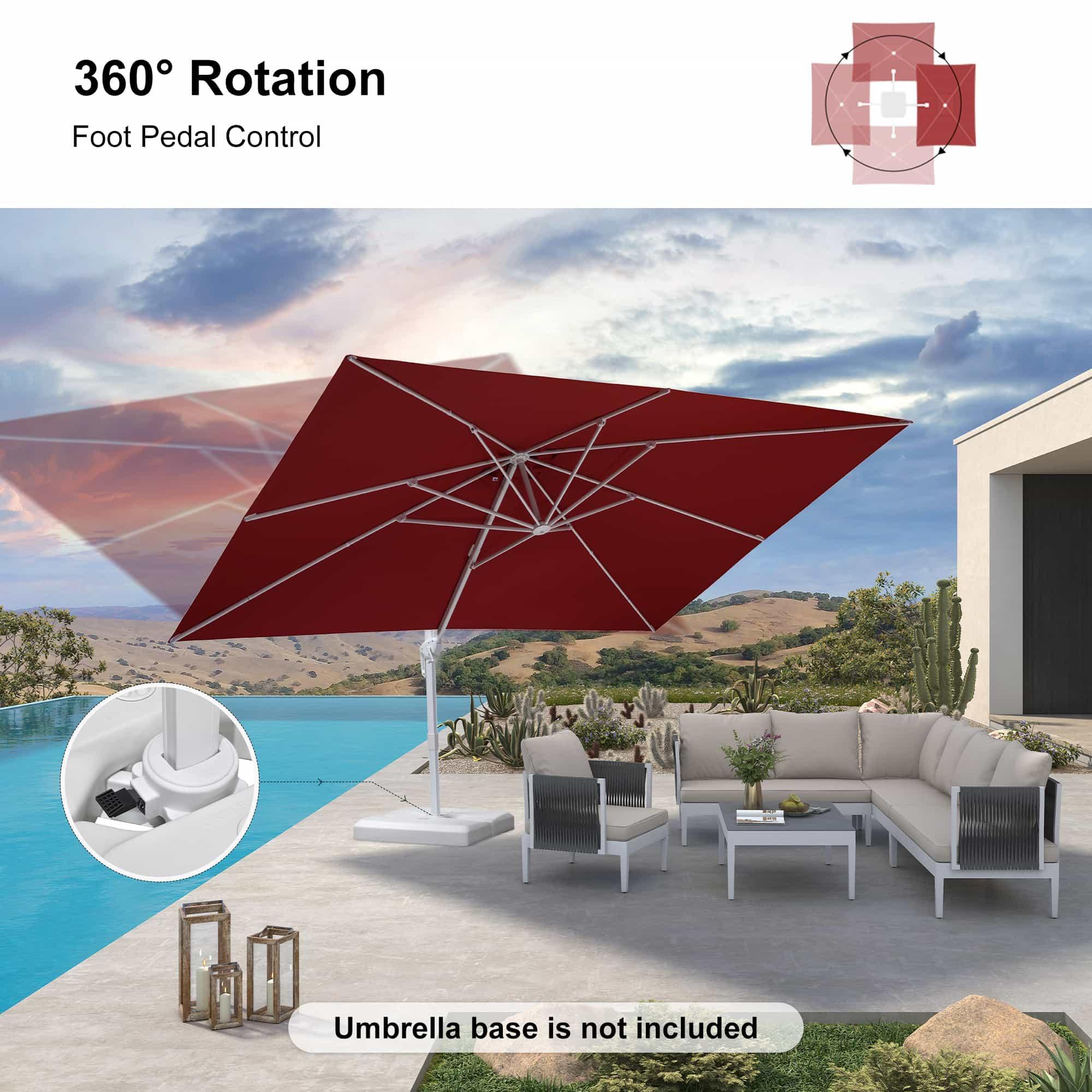 PURPLE LEAF White Outdoor Patio Umbrella Economical Large Patio Umbrellas - Image 101