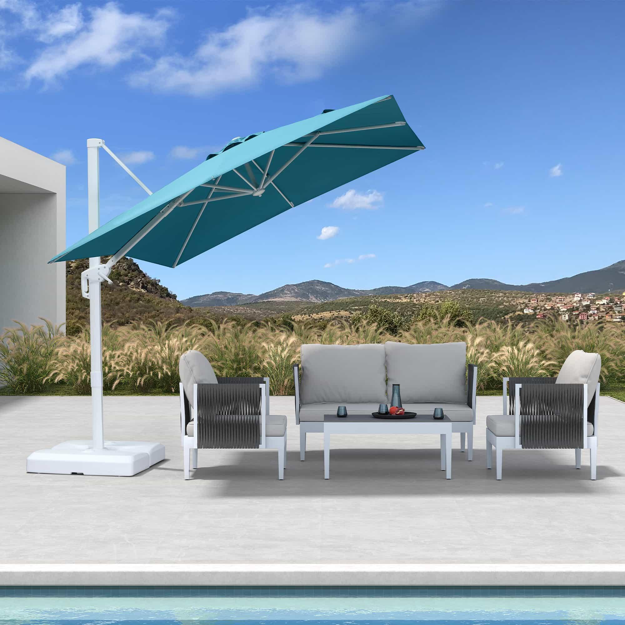 PURPLE LEAF White Outdoor Patio Umbrella Economical Large Patio Umbrellas - Image 105