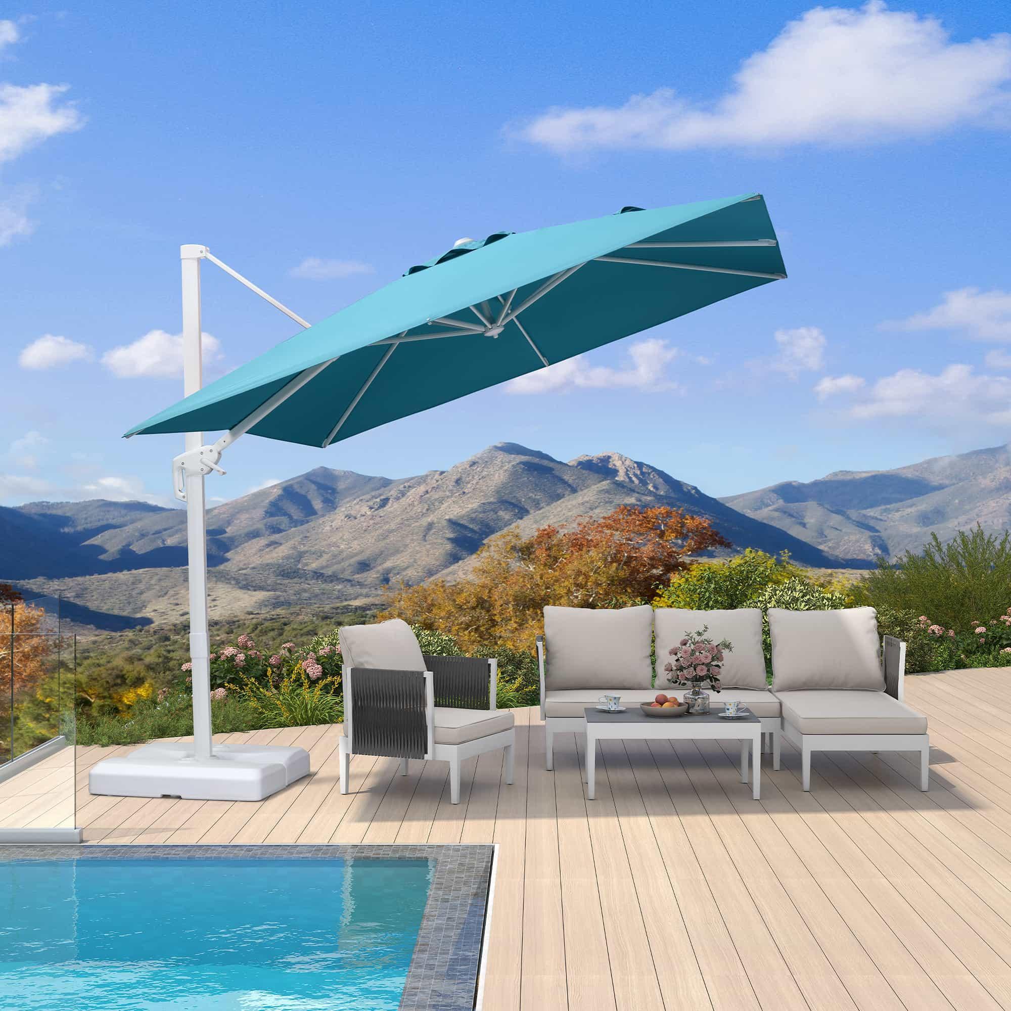 PURPLE LEAF White Outdoor Patio Umbrella Economical Large Patio Umbrellas - Image 107