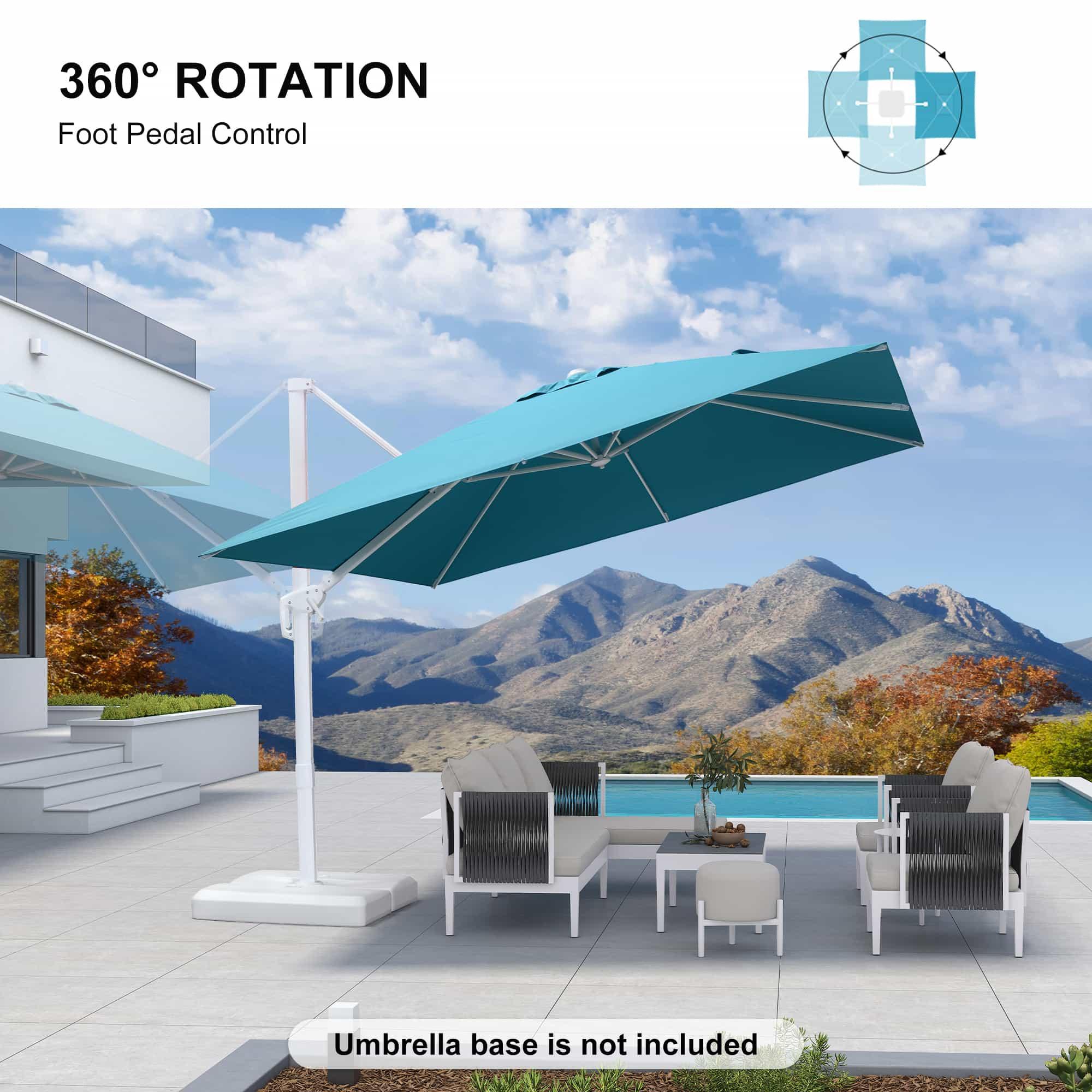 PURPLE LEAF White Outdoor Patio Umbrella Economical Large Patio Umbrellas - Image 109