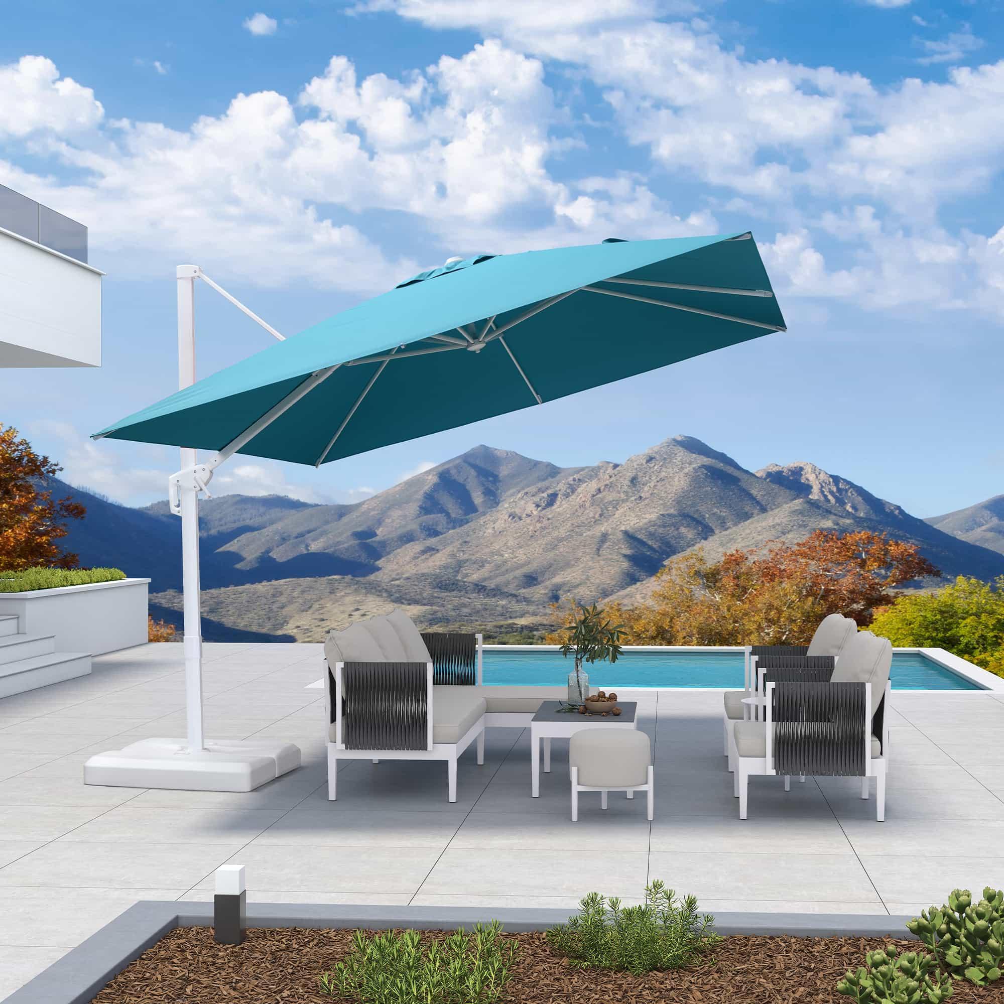 PURPLE LEAF White Outdoor Patio Umbrella Economical Large Patio Umbrellas - Image 110