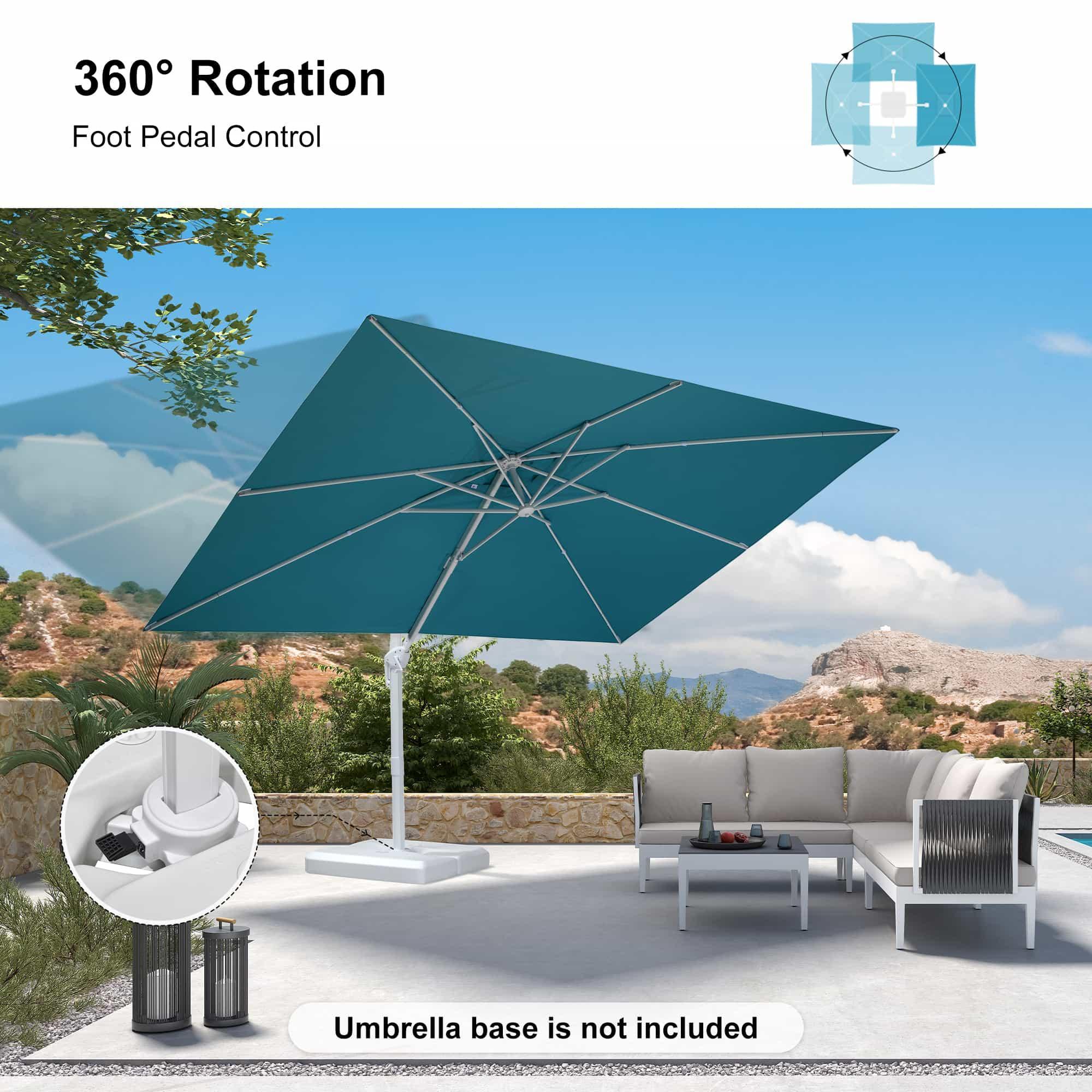 PURPLE LEAF White Outdoor Patio Umbrella Economical Large Patio Umbrellas - Image 111