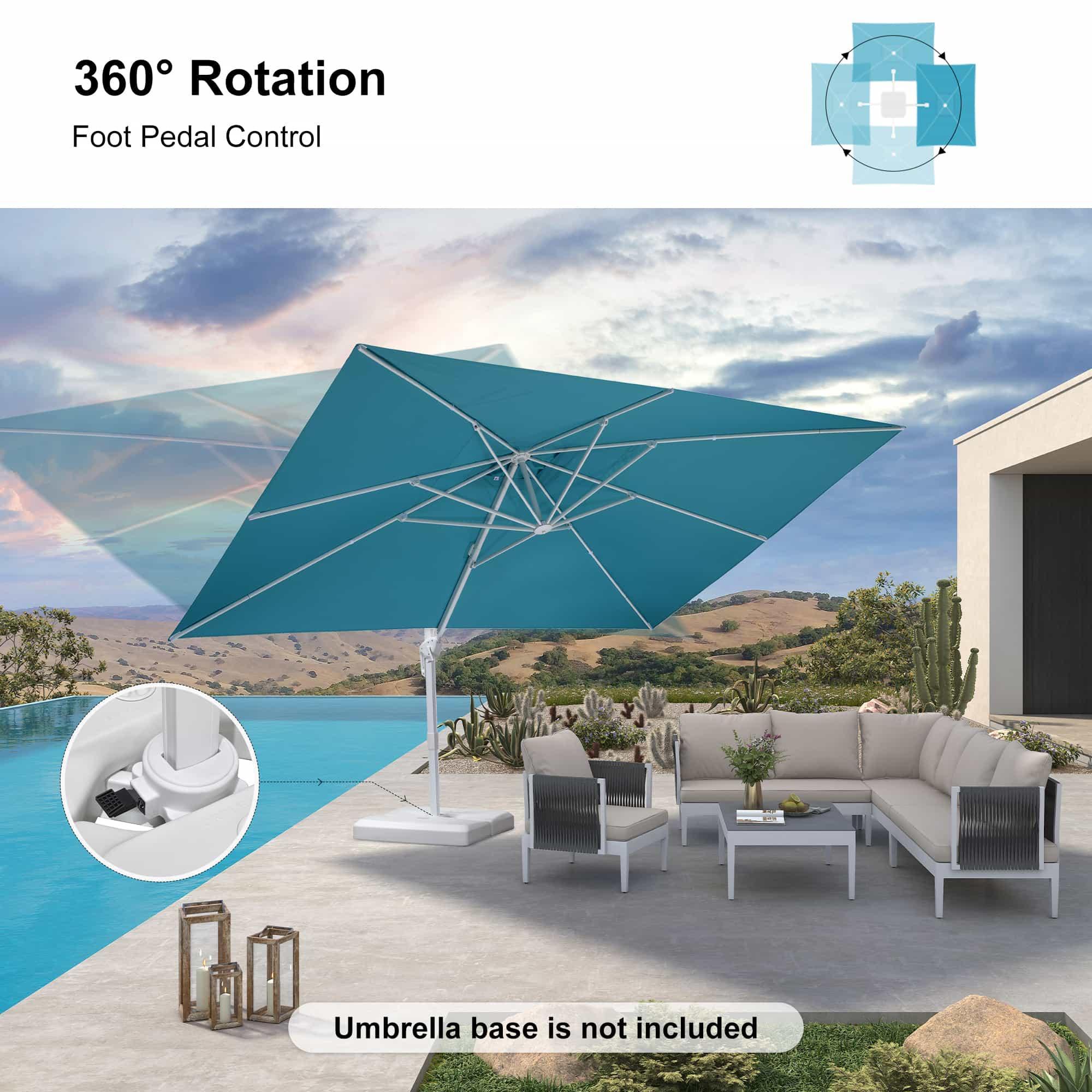 PURPLE LEAF White Outdoor Patio Umbrella Economical Large Patio Umbrellas - Image 115