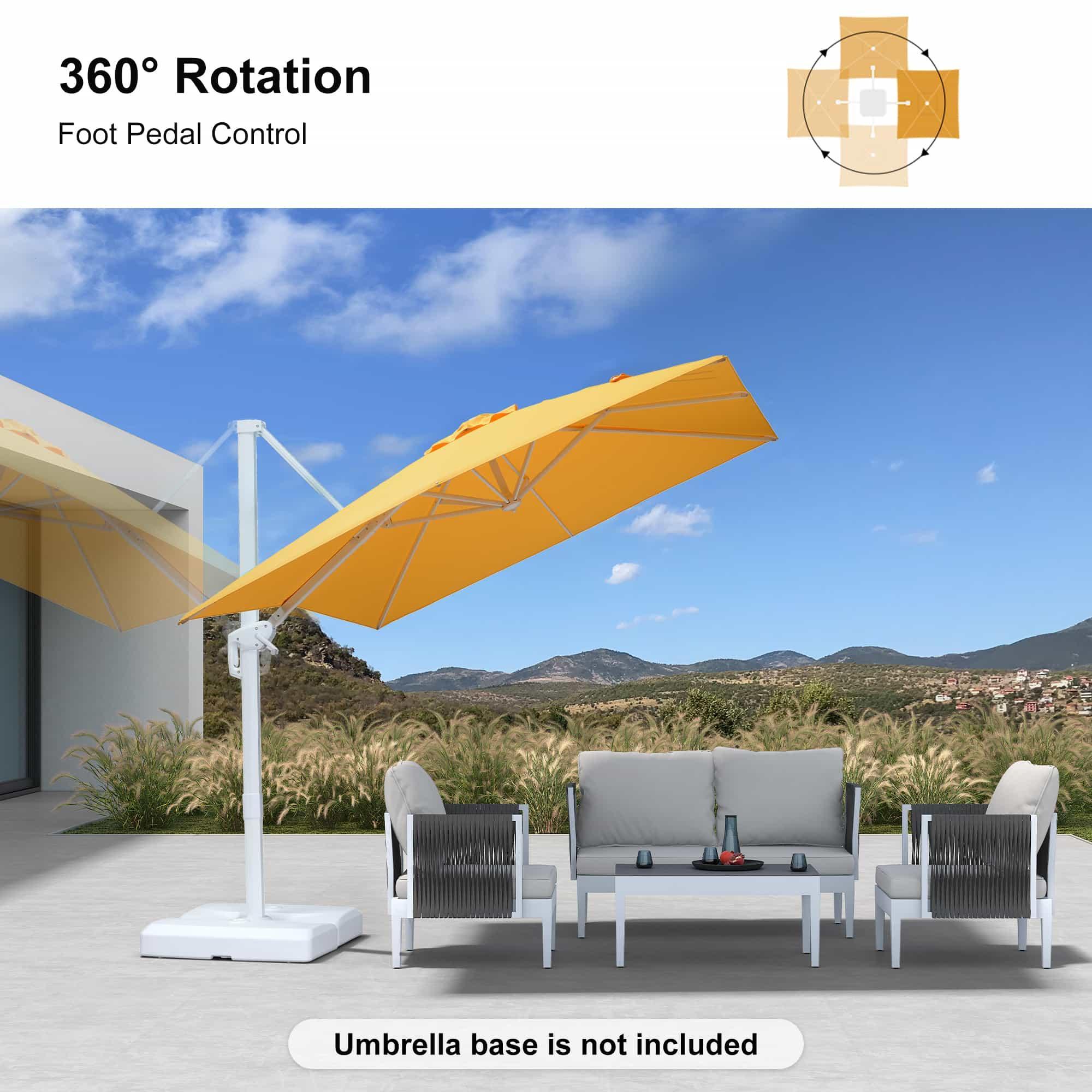 PURPLE LEAF White Outdoor Patio Umbrella Economical Large Patio Umbrellas - Image 117