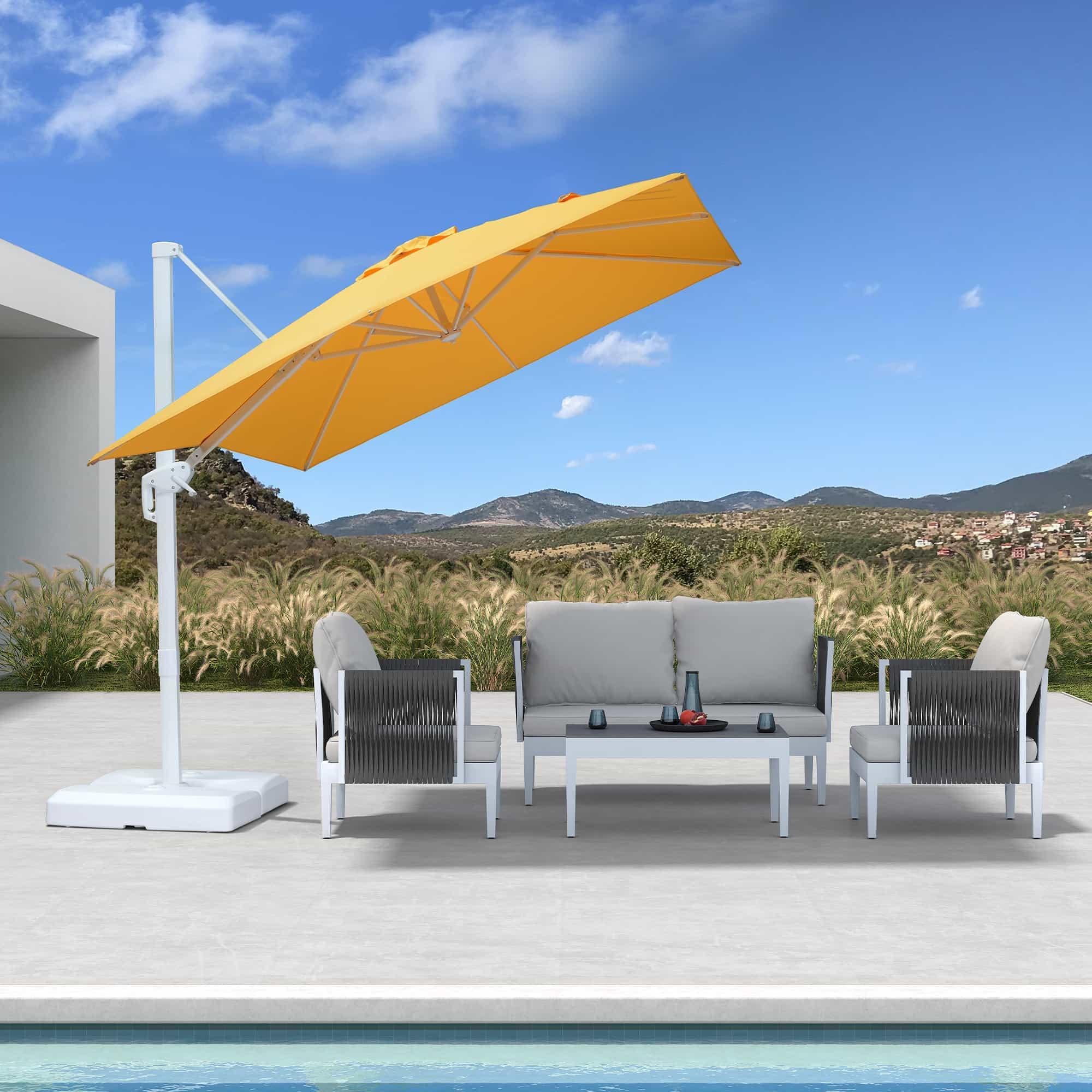 PURPLE LEAF White Outdoor Patio Umbrella Economical Large Patio Umbrellas - Image 119