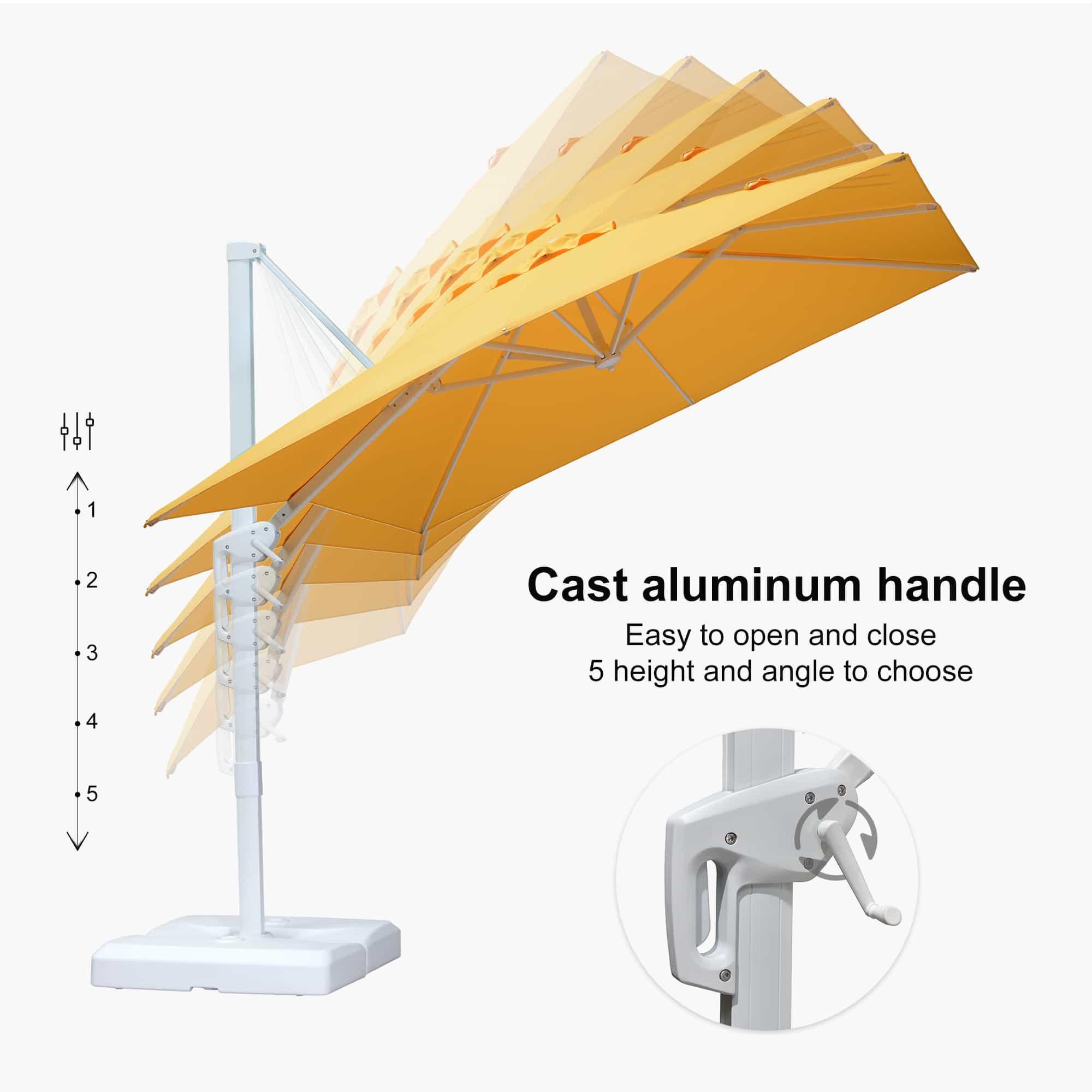 PURPLE LEAF White Outdoor Patio Umbrella Economical Large Patio Umbrellas - Image 120