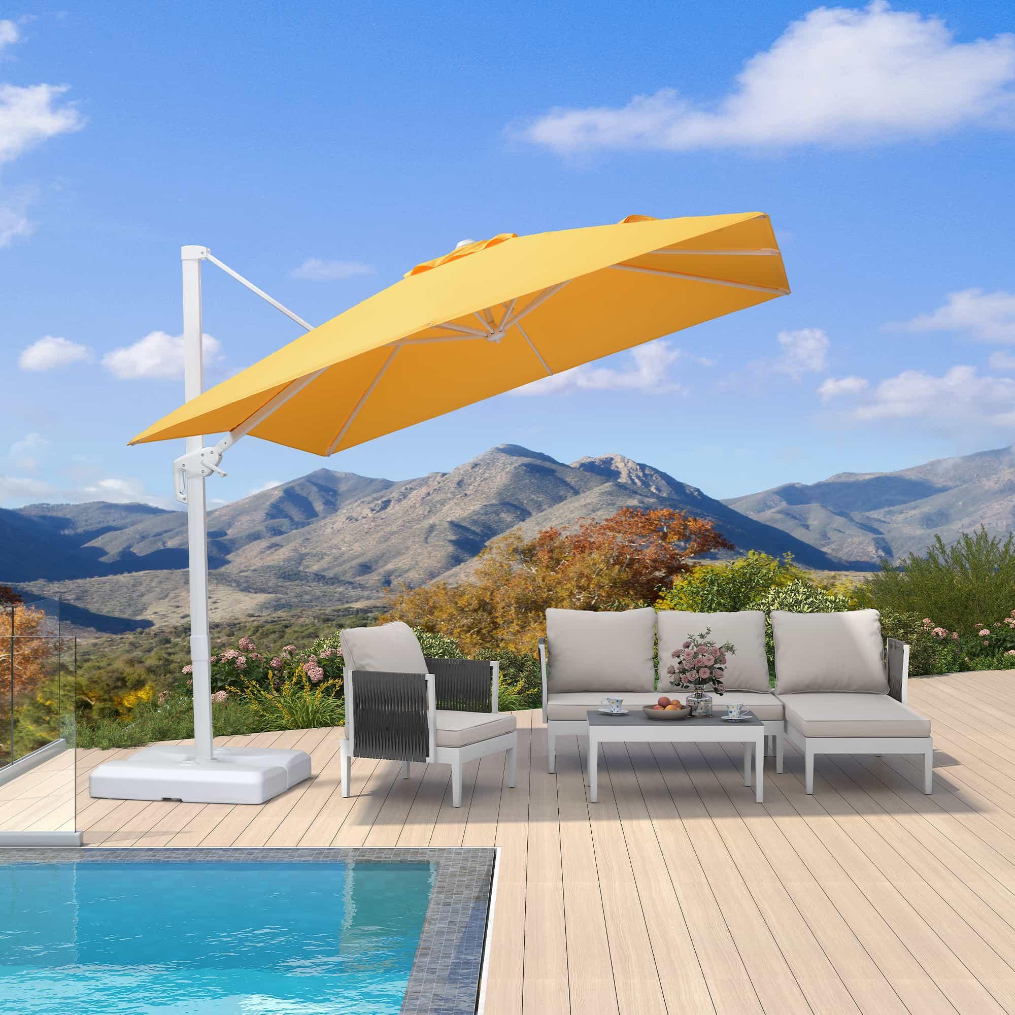 PURPLE LEAF White Outdoor Patio Umbrella Economical Large Patio Umbrellas - Image 121