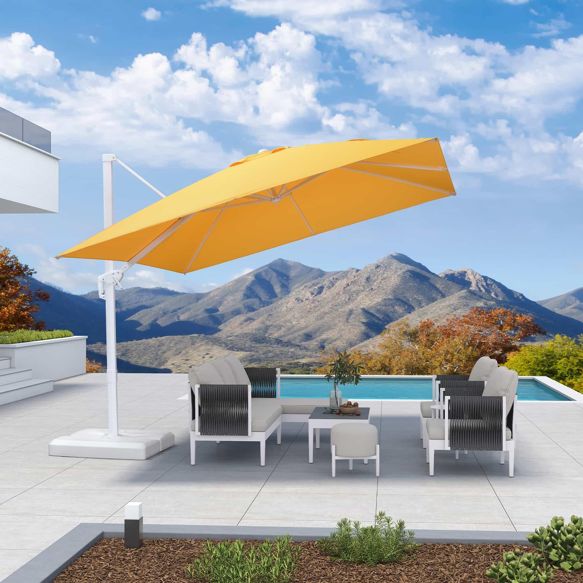 PURPLE LEAF White Outdoor Patio Umbrella Economical Large Patio Umbrellas - Image 124