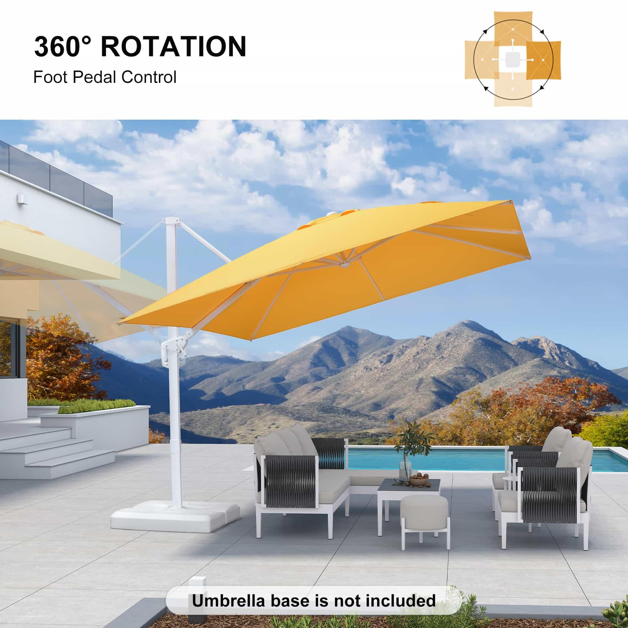 PURPLE LEAF White Outdoor Patio Umbrella Economical Large Patio Umbrellas - Image 125