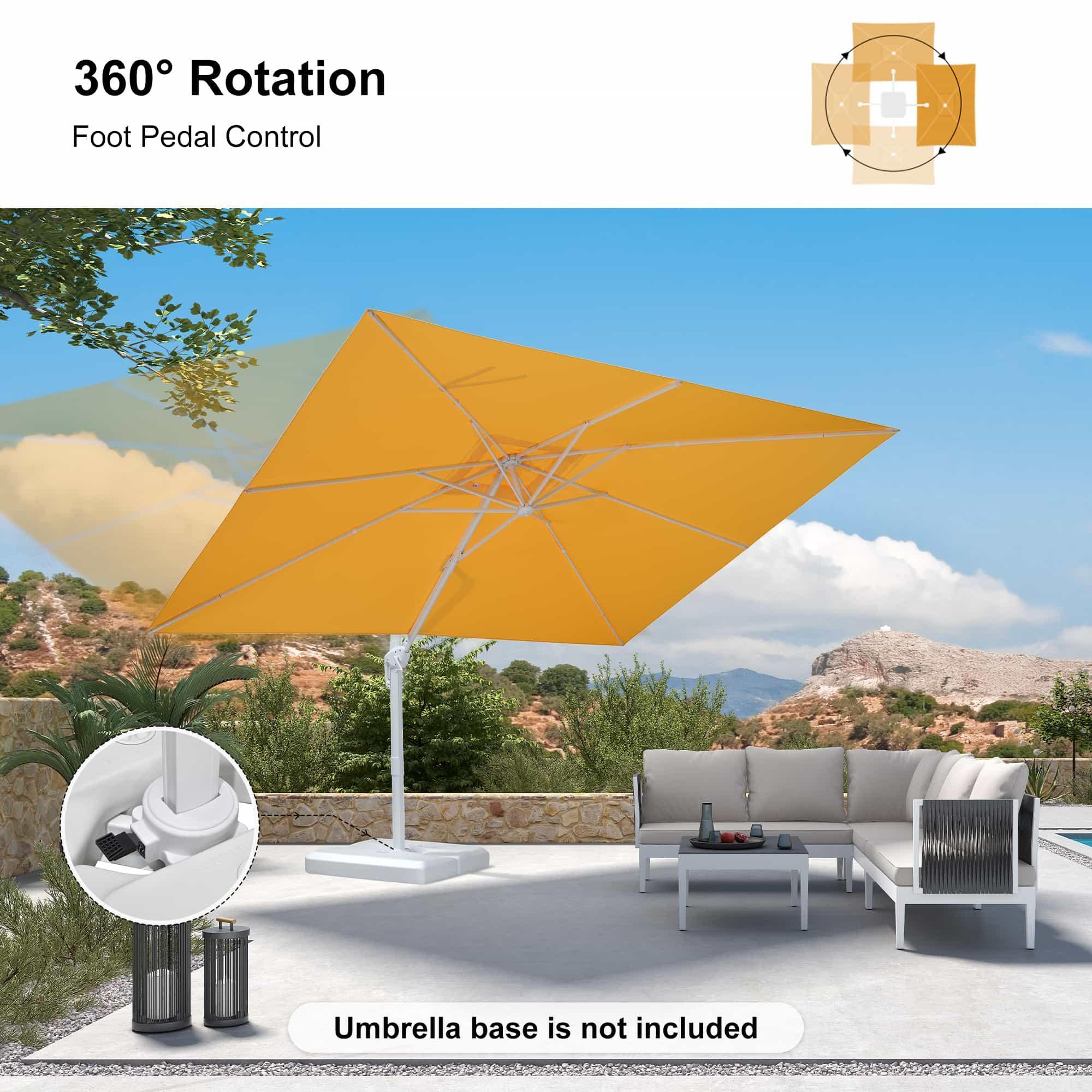 PURPLE LEAF White Outdoor Patio Umbrella Economical Large Patio Umbrellas - Image 128