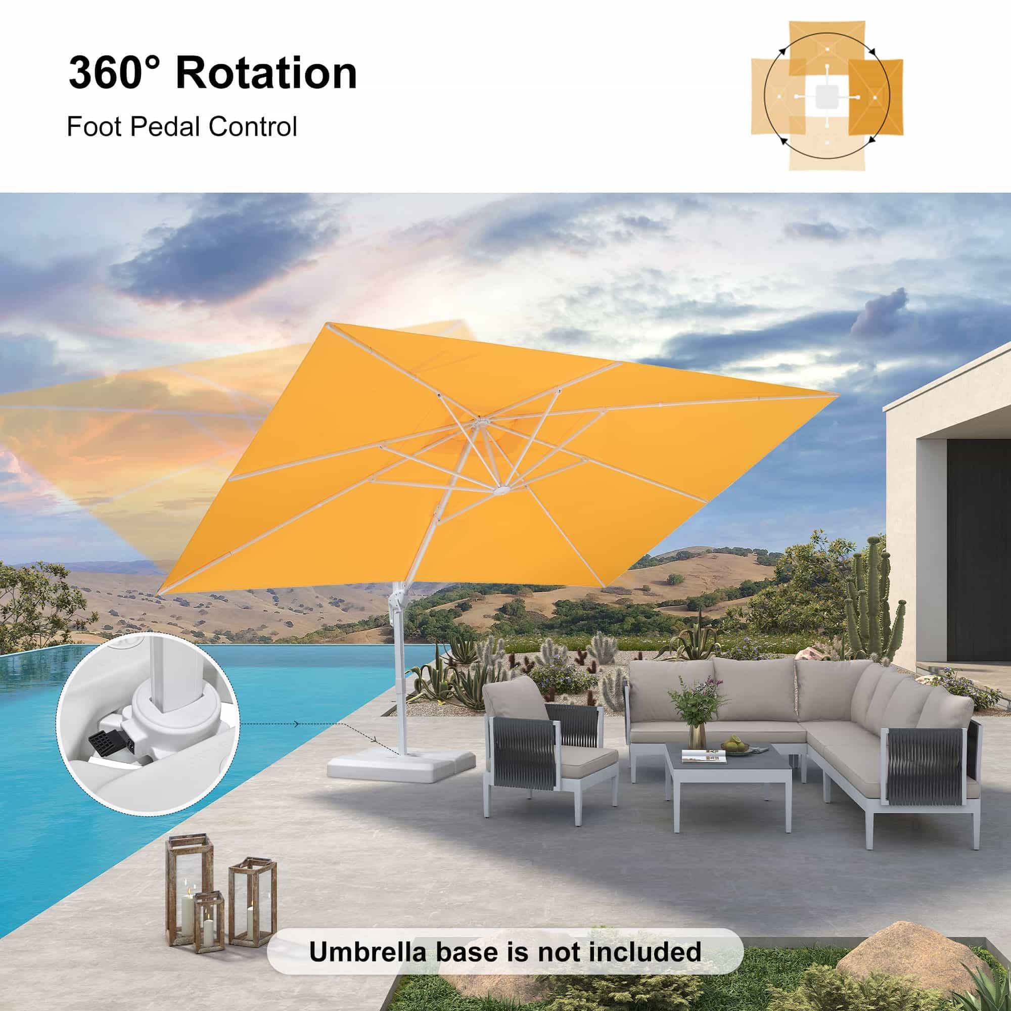 PURPLE LEAF White Outdoor Patio Umbrella Economical Large Patio Umbrellas - Image 129