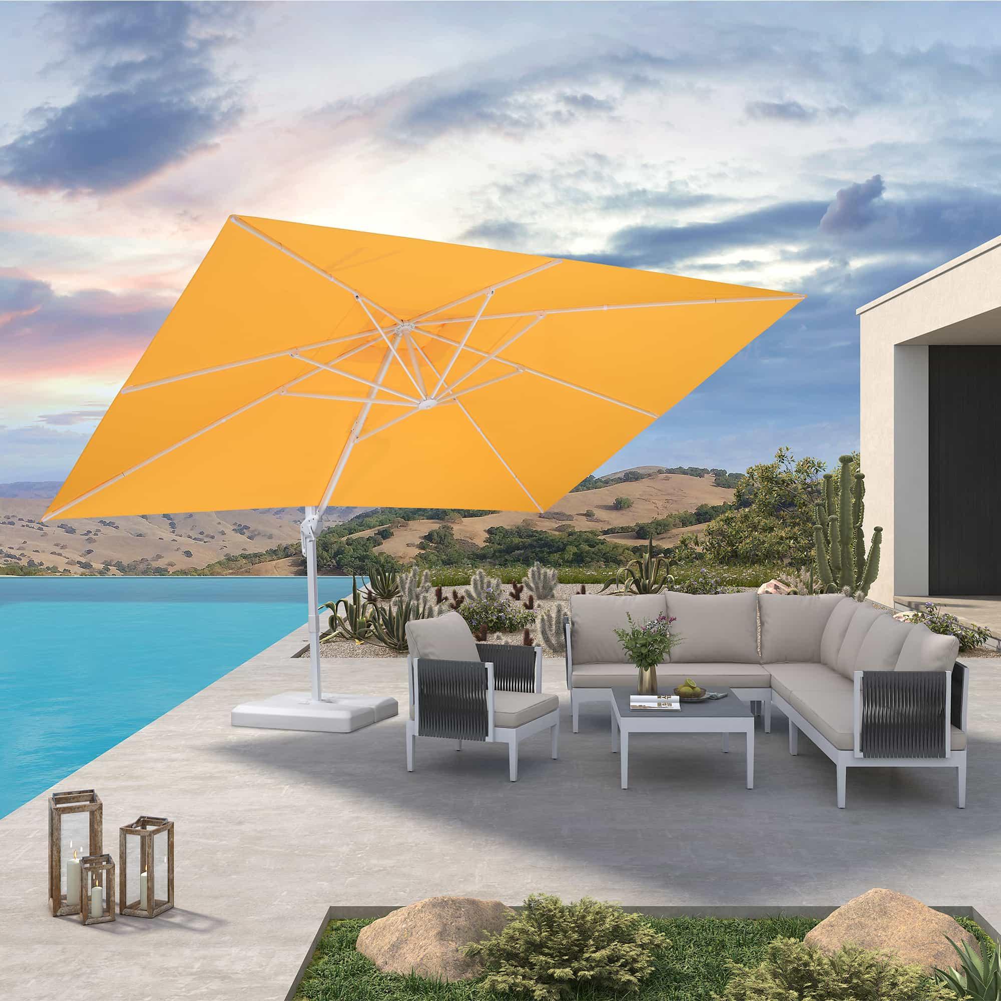 PURPLE LEAF White Outdoor Patio Umbrella Economical Large Patio Umbrellas - Image 130