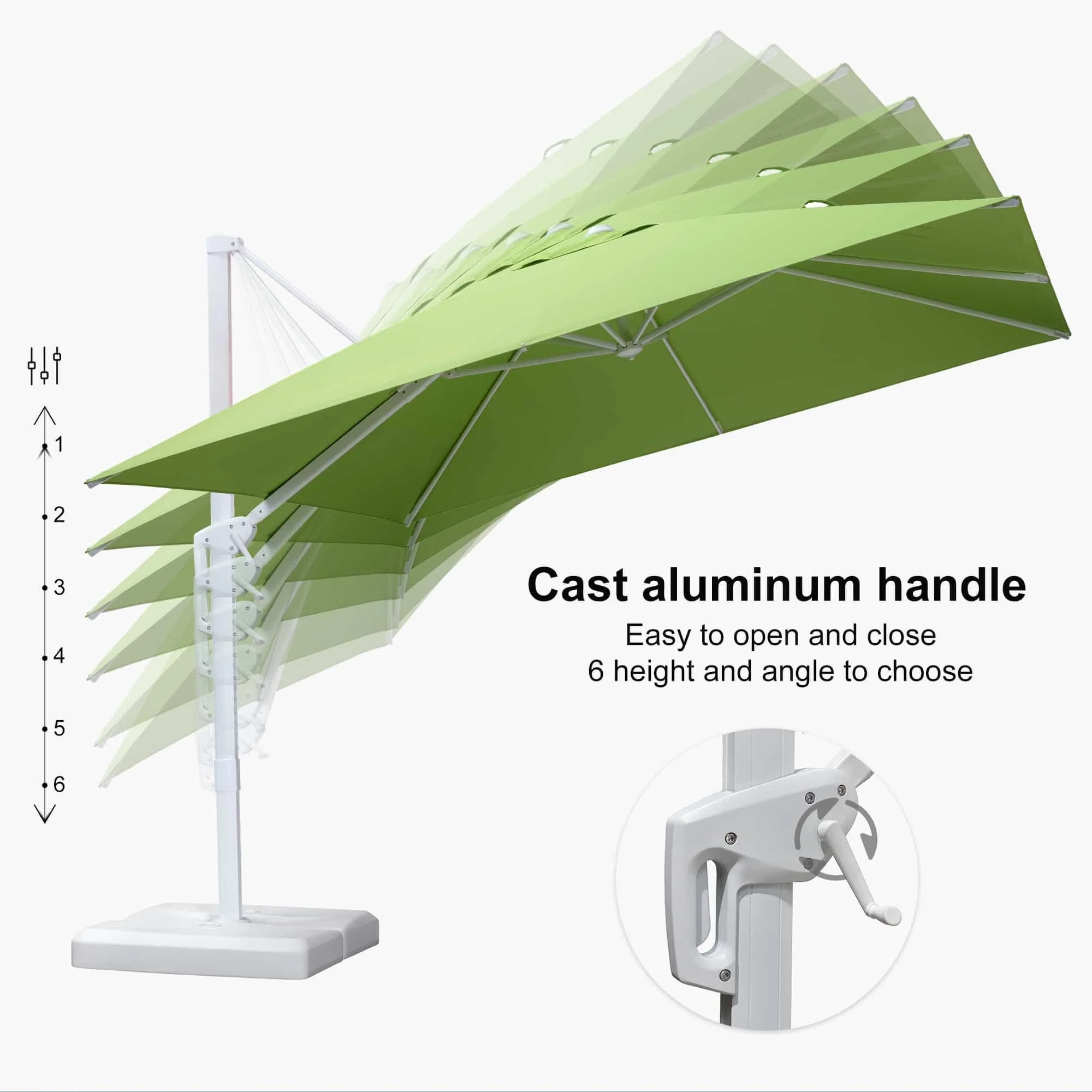 PURPLE LEAF White Outdoor Patio Umbrella Economical Large Patio Umbrellas - Image 132