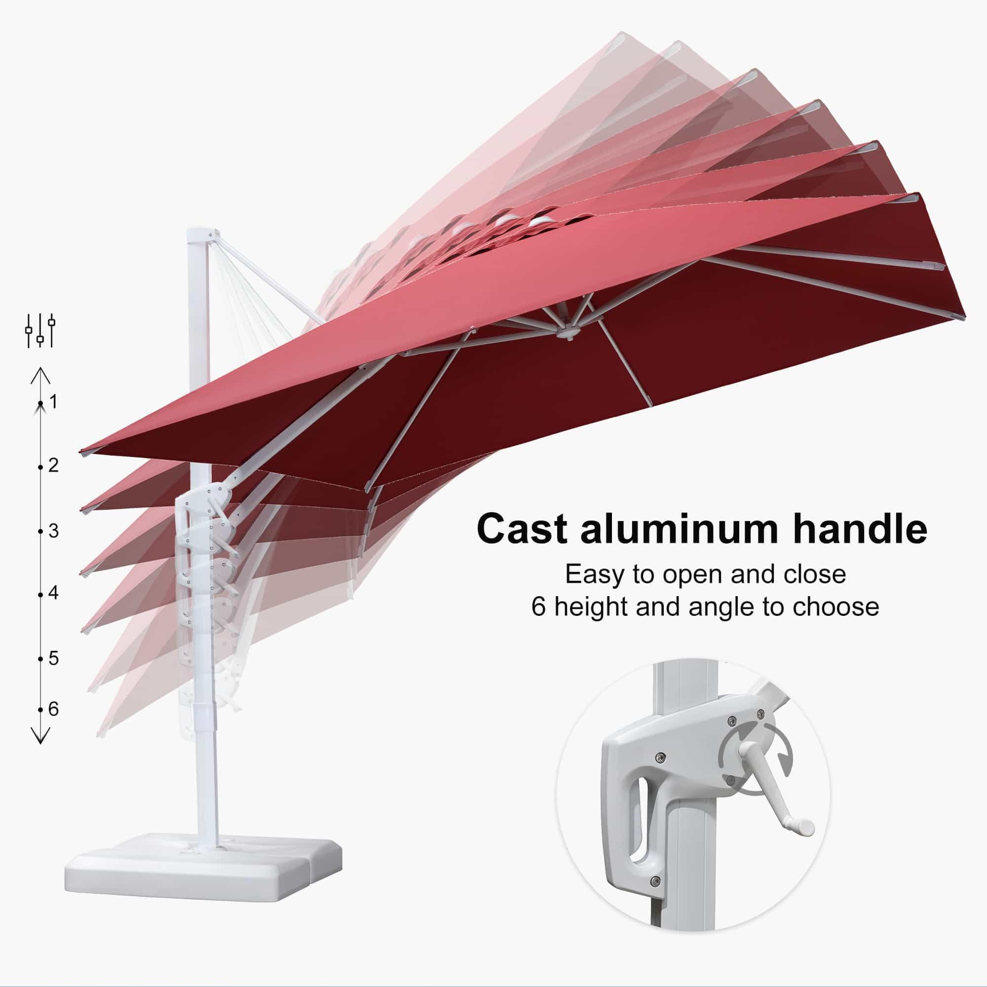 PURPLE LEAF White Outdoor Patio Umbrella Economical Large Patio Umbrellas - Image 133