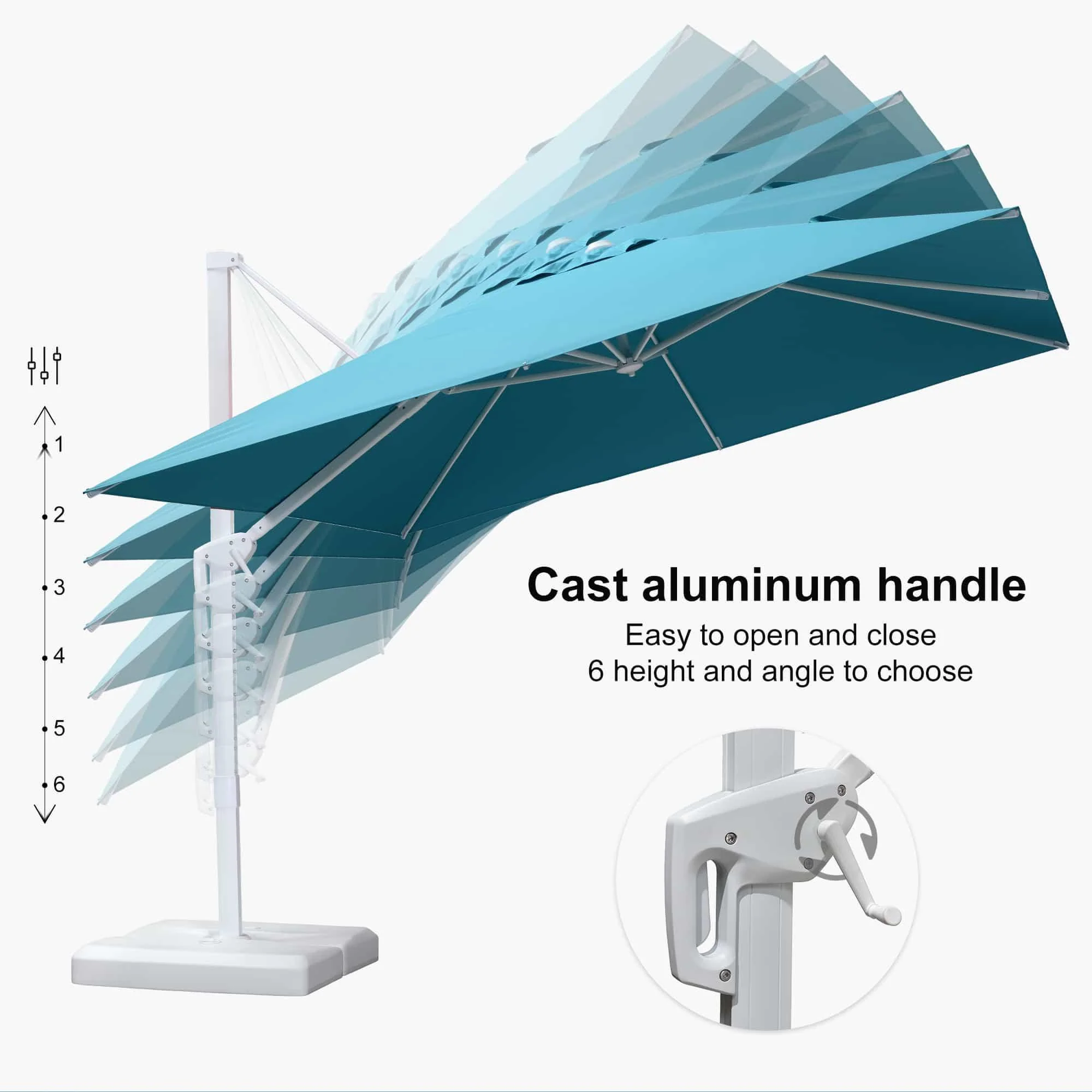 PURPLE LEAF White Outdoor Patio Umbrella Economical Large Patio Umbrellas - Image 134