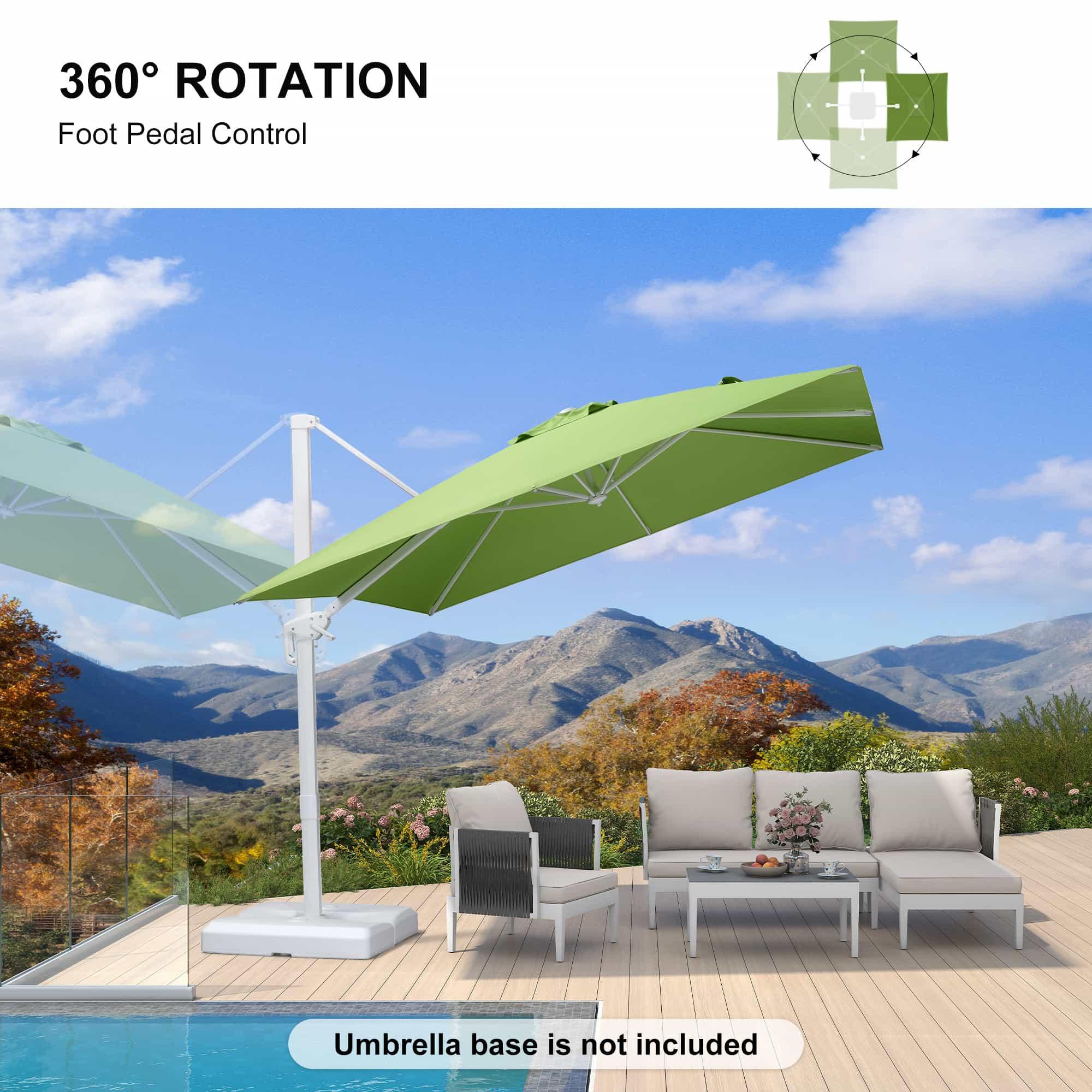 PURPLE LEAF White Outdoor Patio Umbrella Economical Large Patio Umbrellas - Image 136