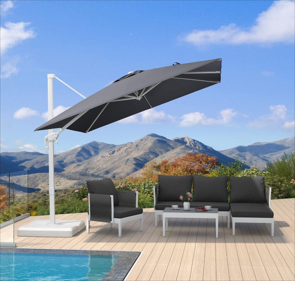 PURPLE LEAF White Outdoor Patio Umbrella Economical Large Patio Umbrellas - Image 143