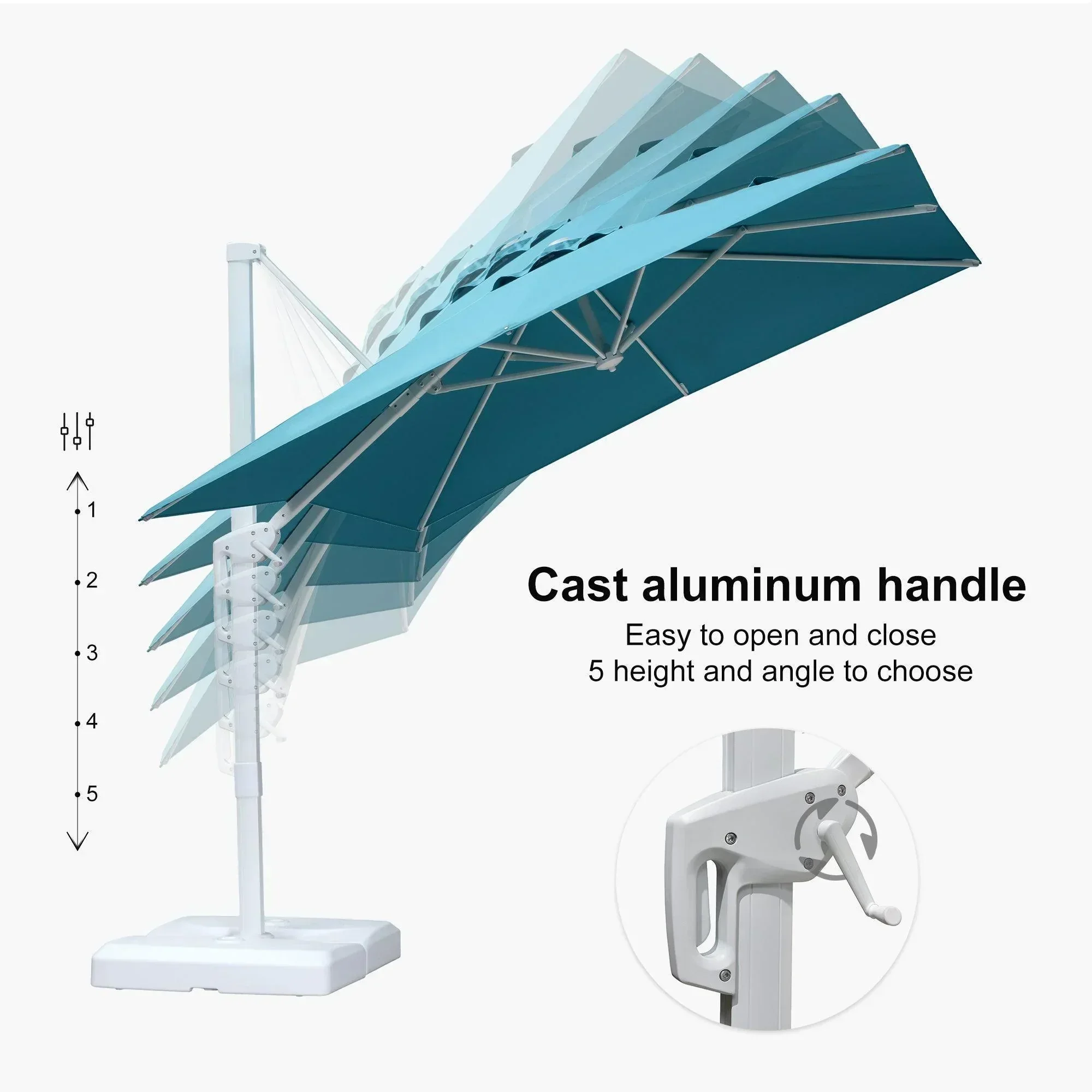 PURPLE LEAF White Outdoor Patio Umbrella Economical Large Patio Umbrellas - Image 161