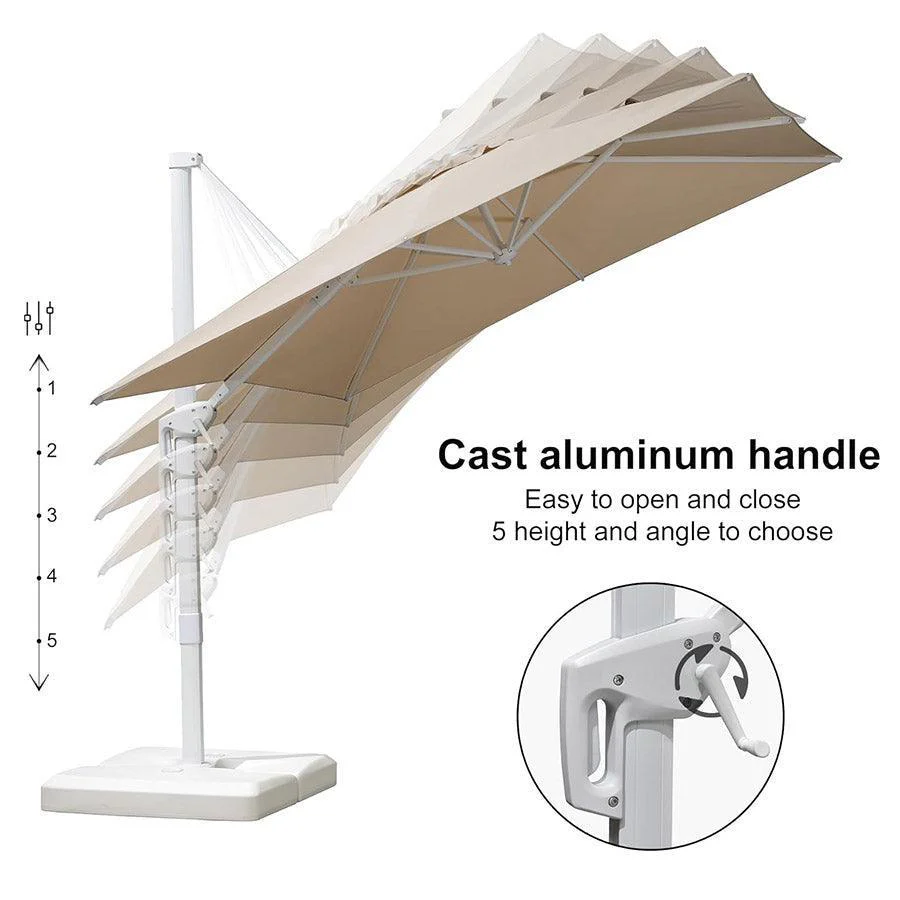 PURPLE LEAF White Outdoor Patio Umbrella Economical Large Patio Umbrellas - Image 6
