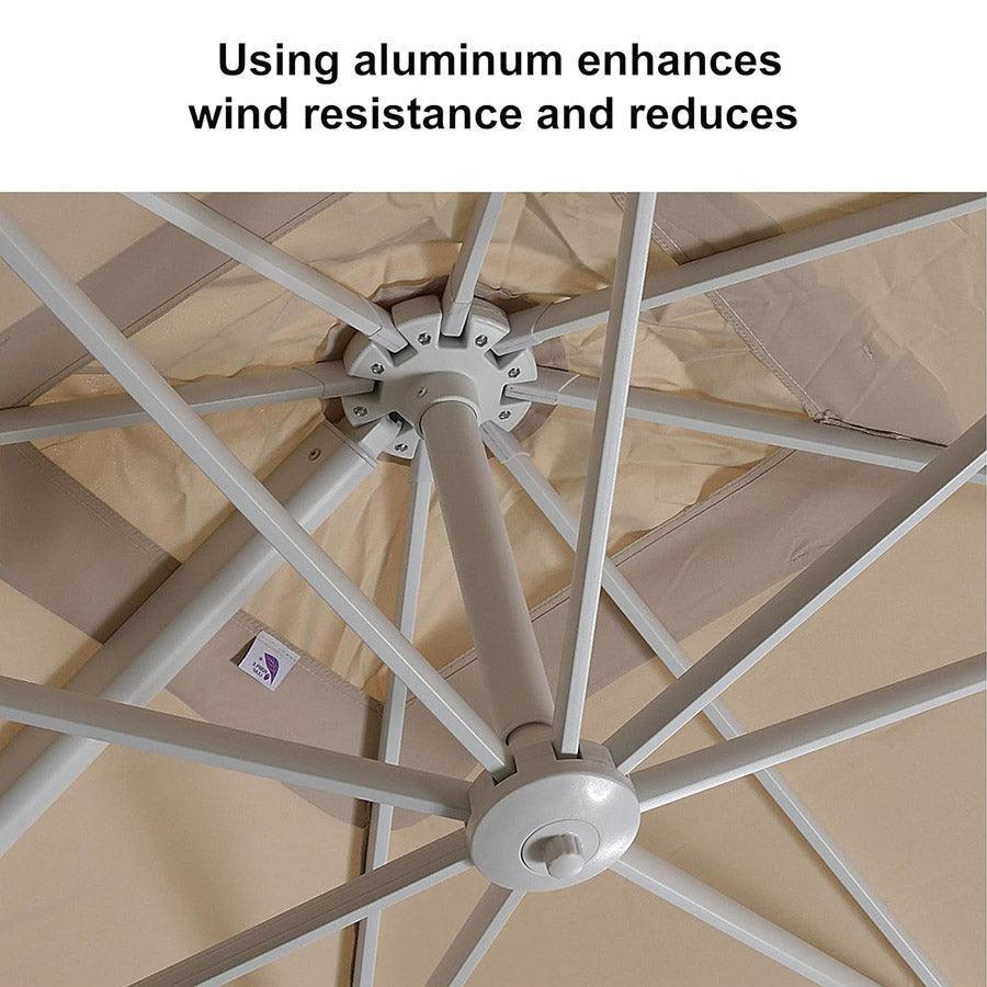 PURPLE LEAF White Outdoor Patio Umbrella Economical Large Patio Umbrellas - Image 8