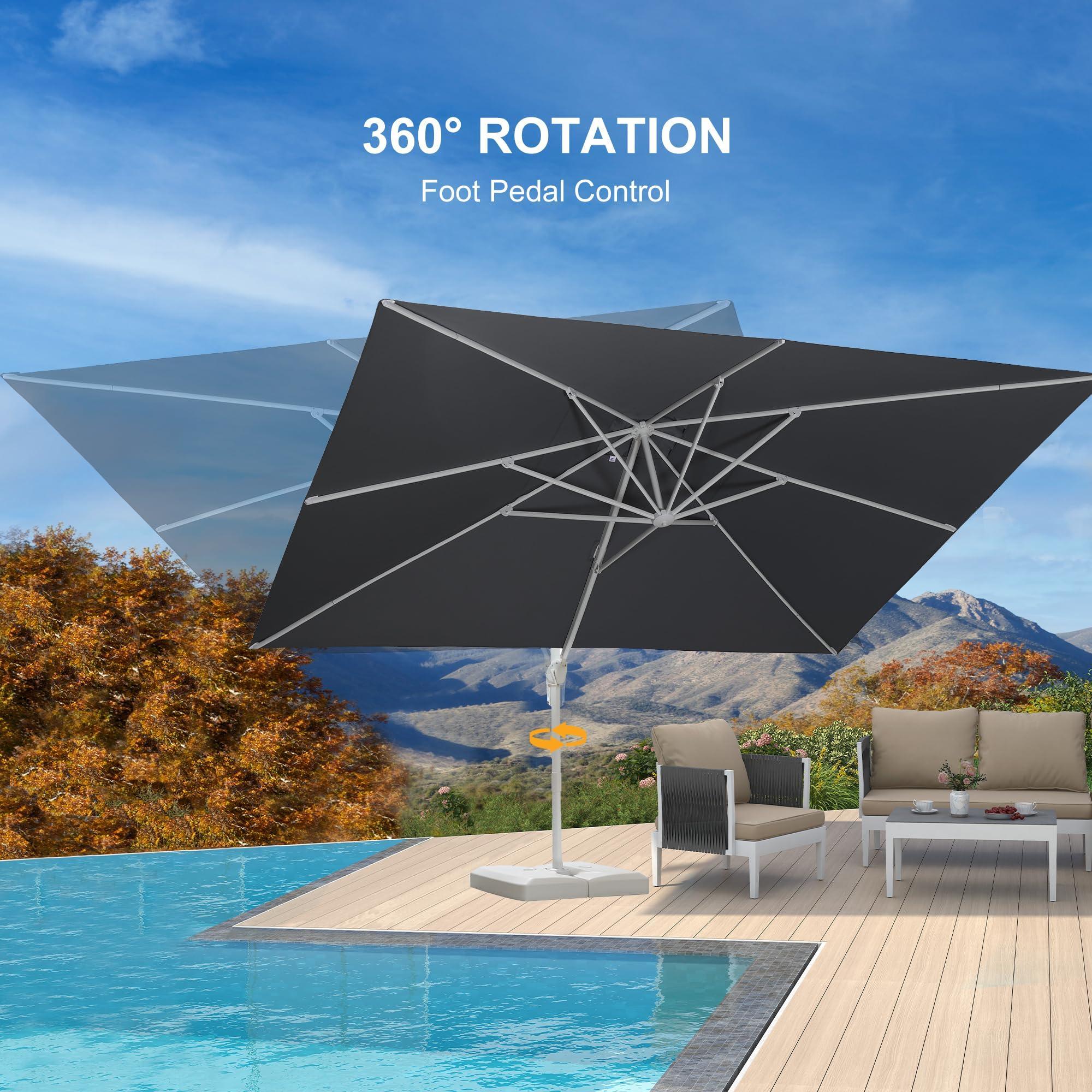 PURPLE LEAF White Outdoor Patio Umbrella Economical Large Patio Umbrellas - Image 51